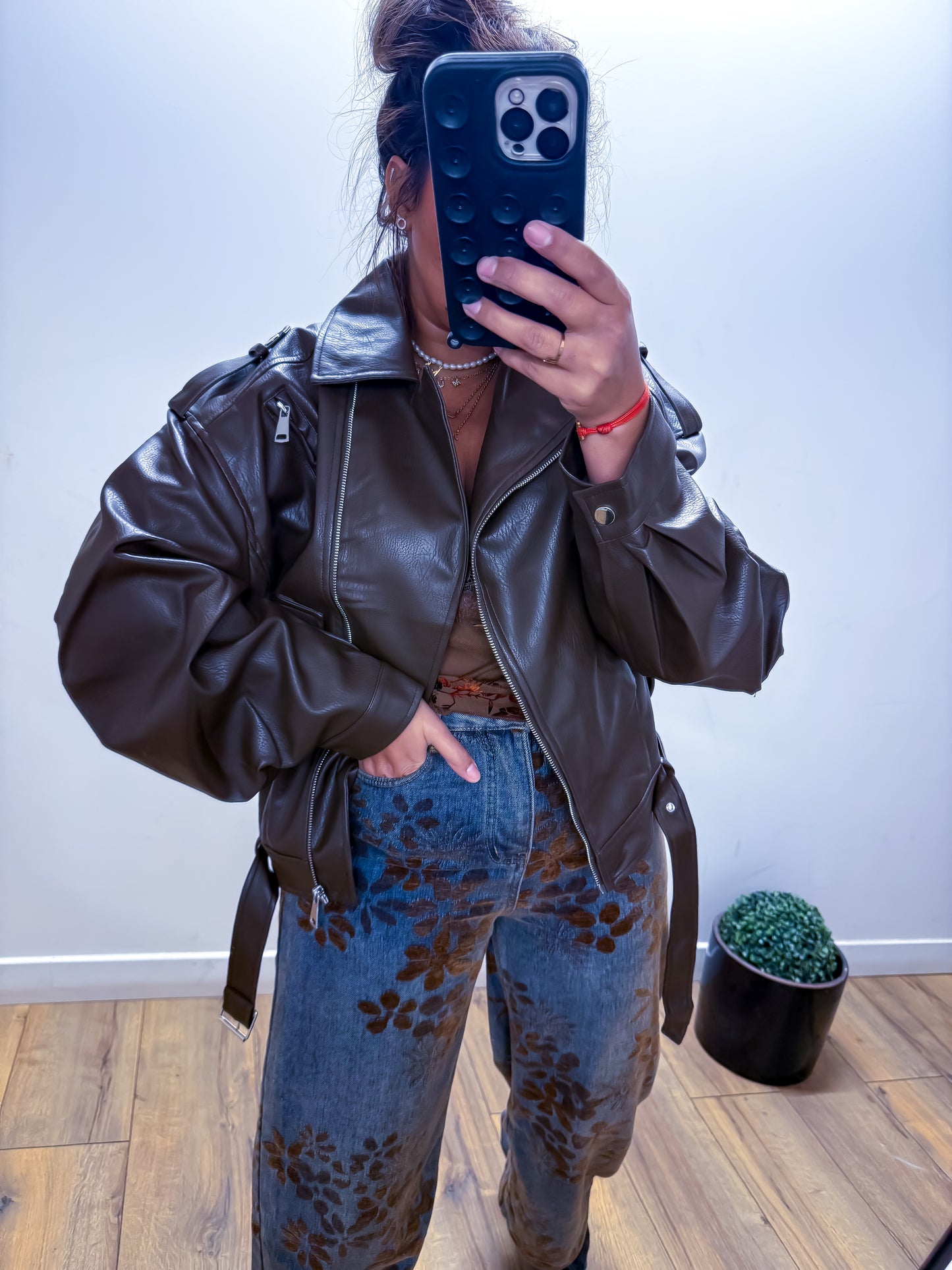 Jean Imprimé Fleuri - No Stretch