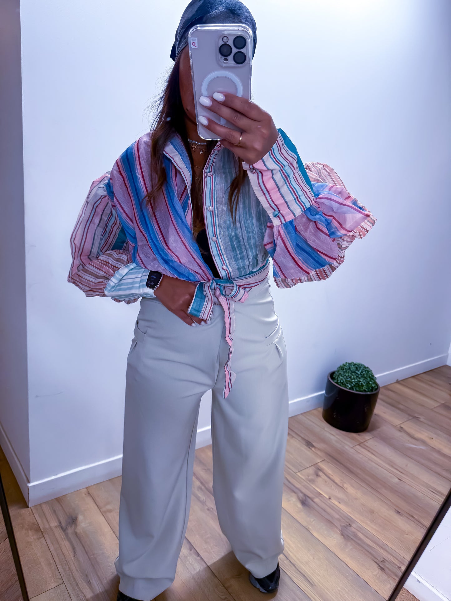 Pantalon POLIA structure nude - Mûzâ paris