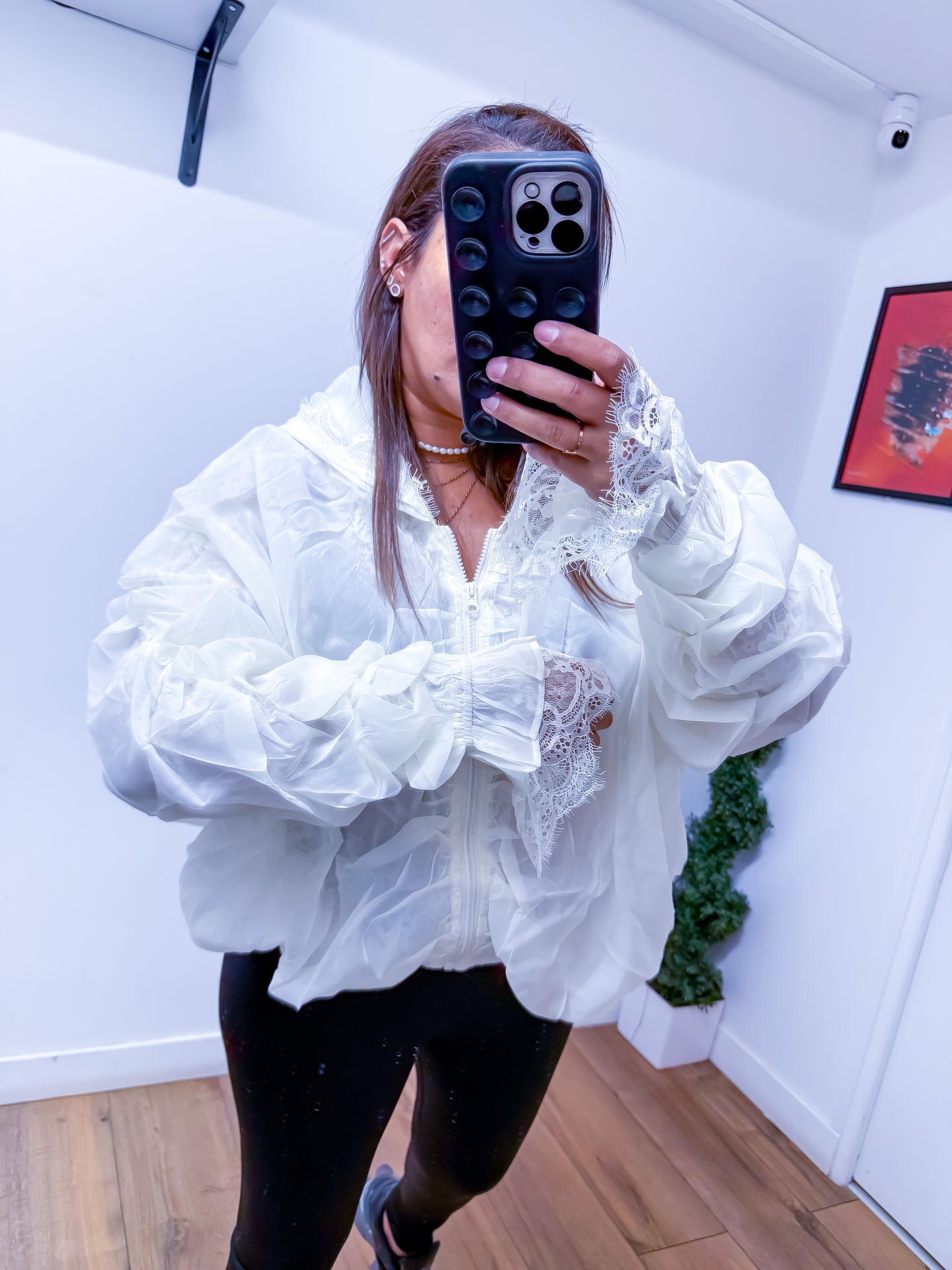 Veste Romantique Blanc Cassé