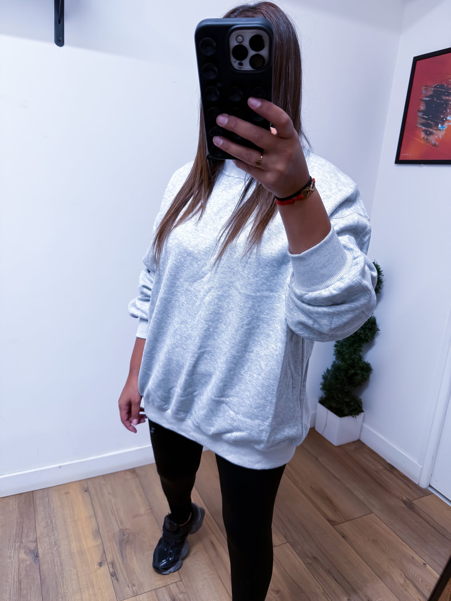 Pull Tiger Vintage Gris