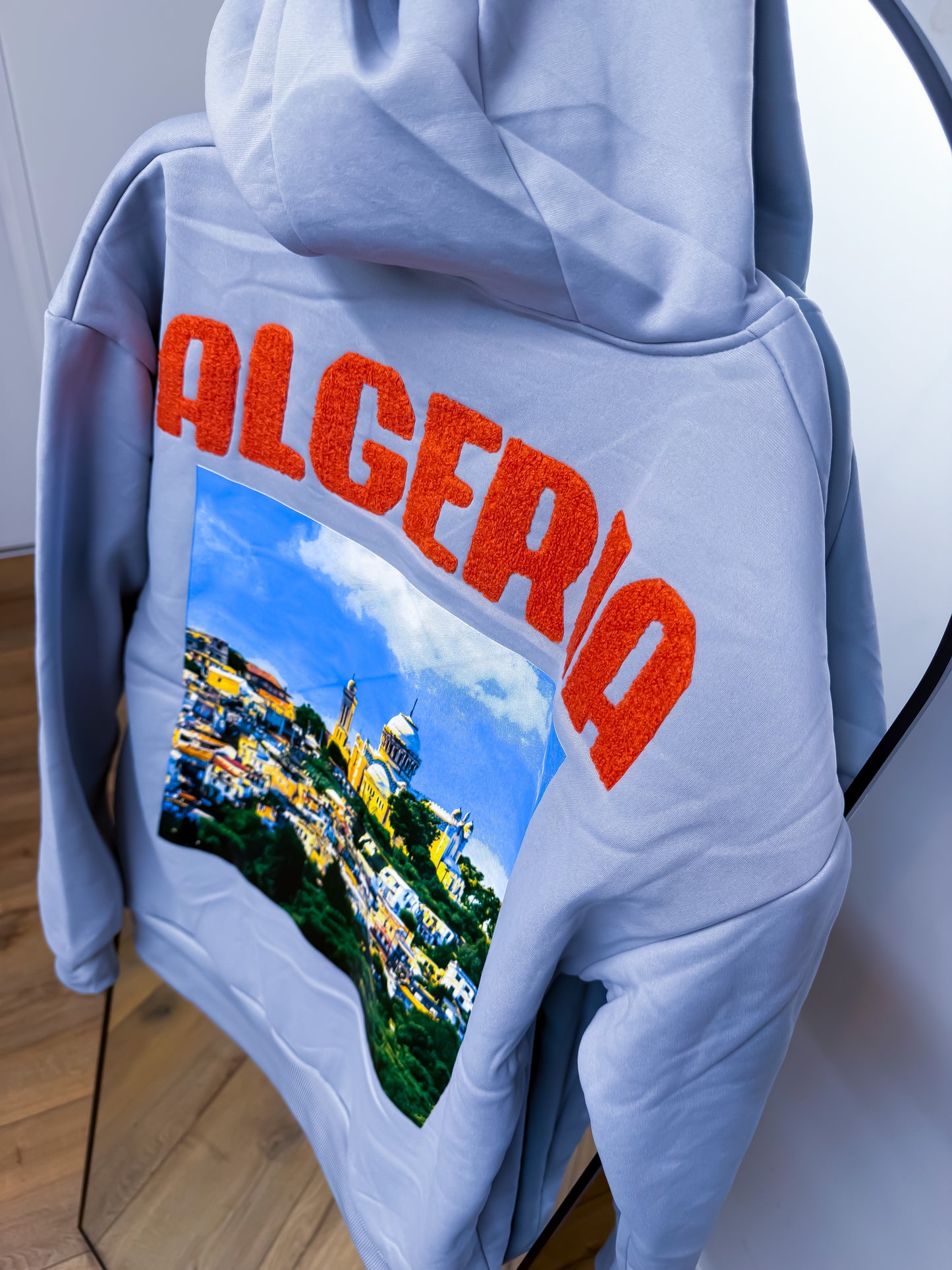 Hoodie ALGÉRIE - Sweat à Capuche gris