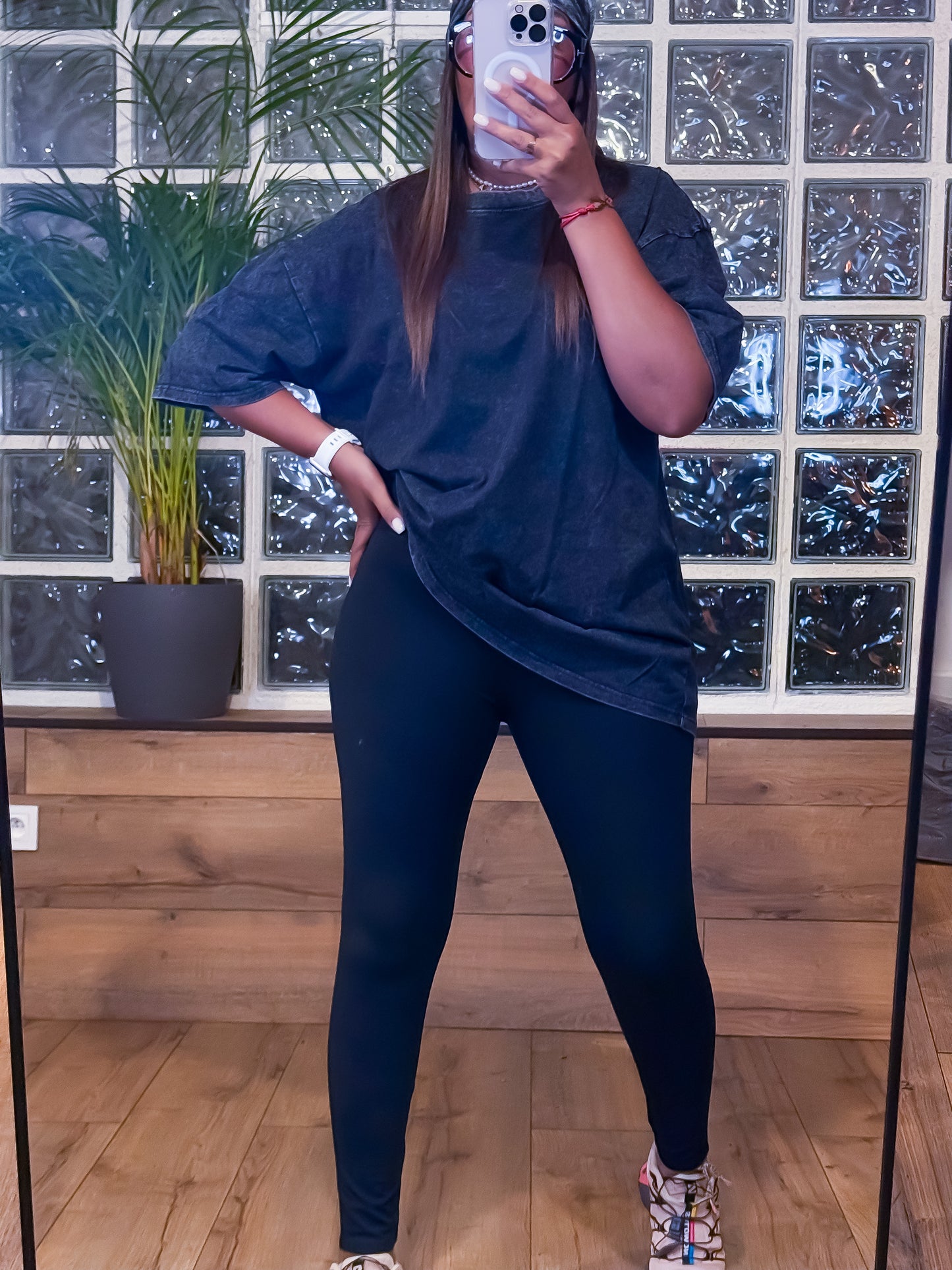 Tee-shirt oversize LOOSE gris chiné