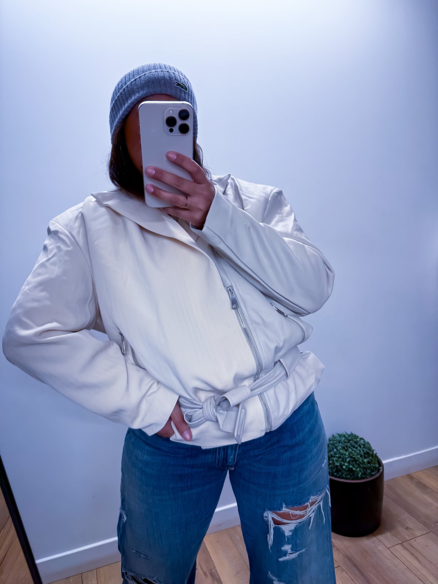 Blazer Dualité - Édition Bi-Matière Simili Cuir