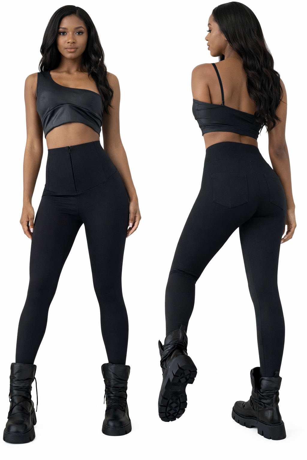 Legging noir taille haute