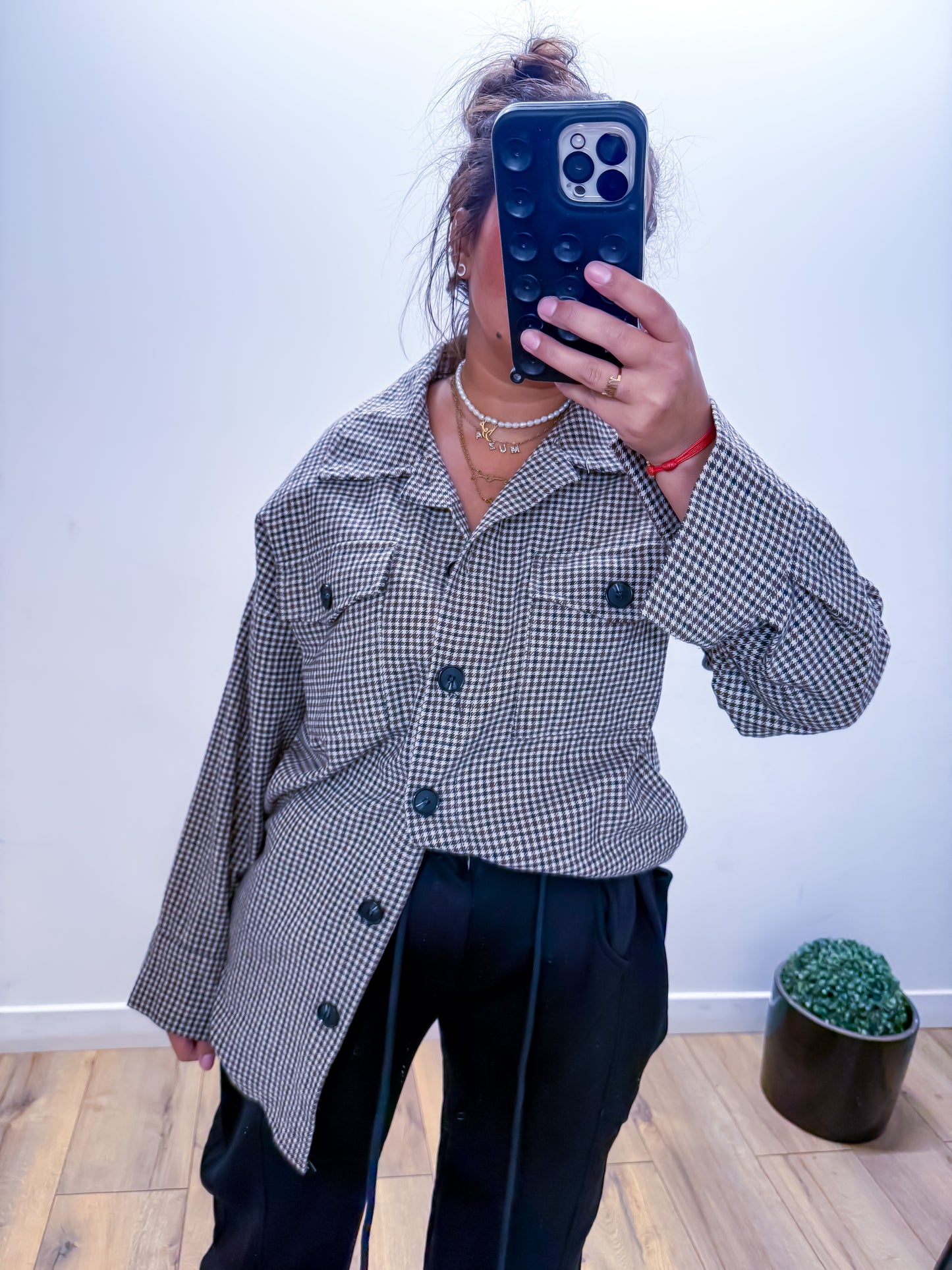 Chemise à Carreaux Vintage Marron LOOSE