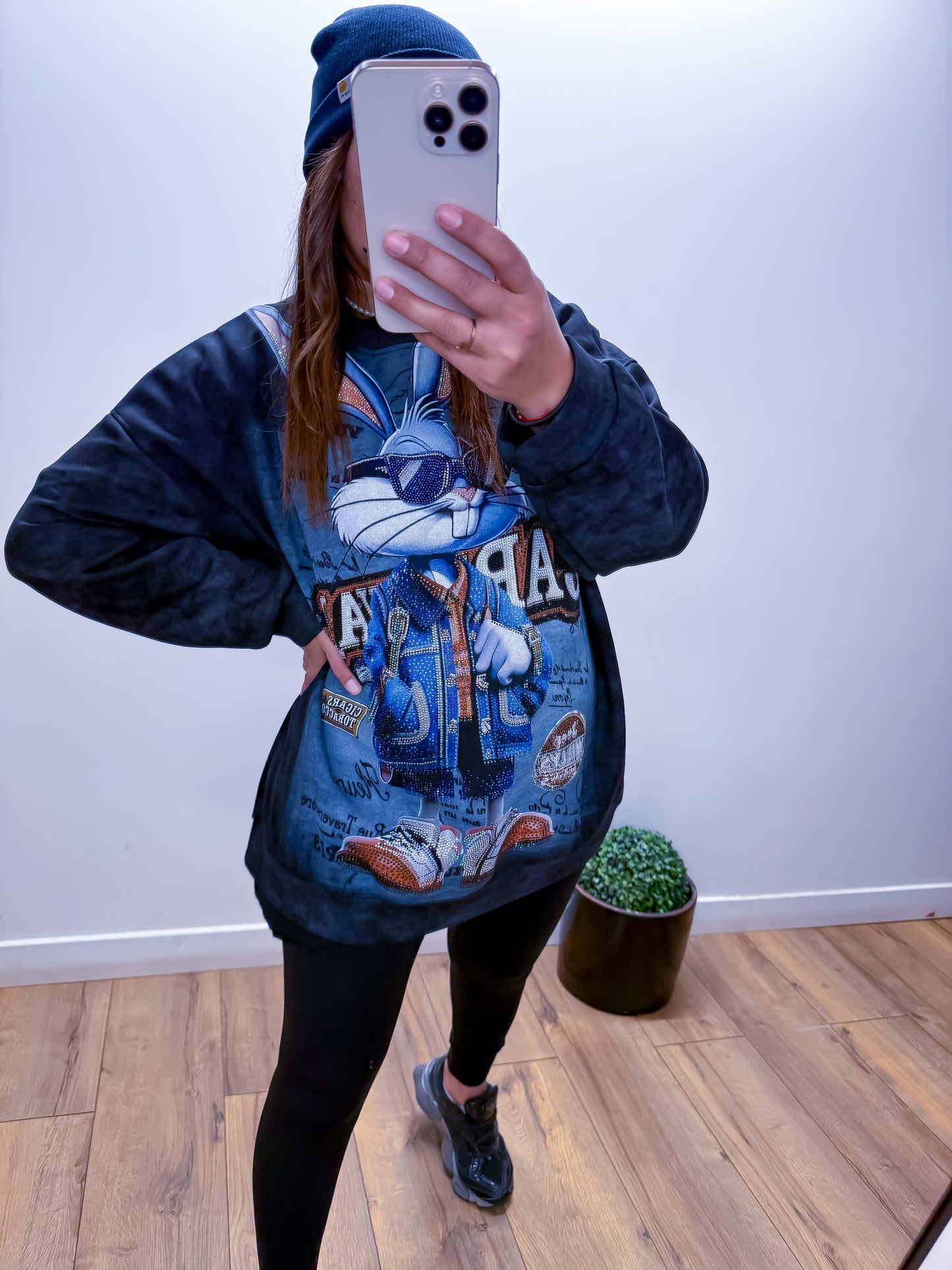 Hoodie Void Cocoon - Noir