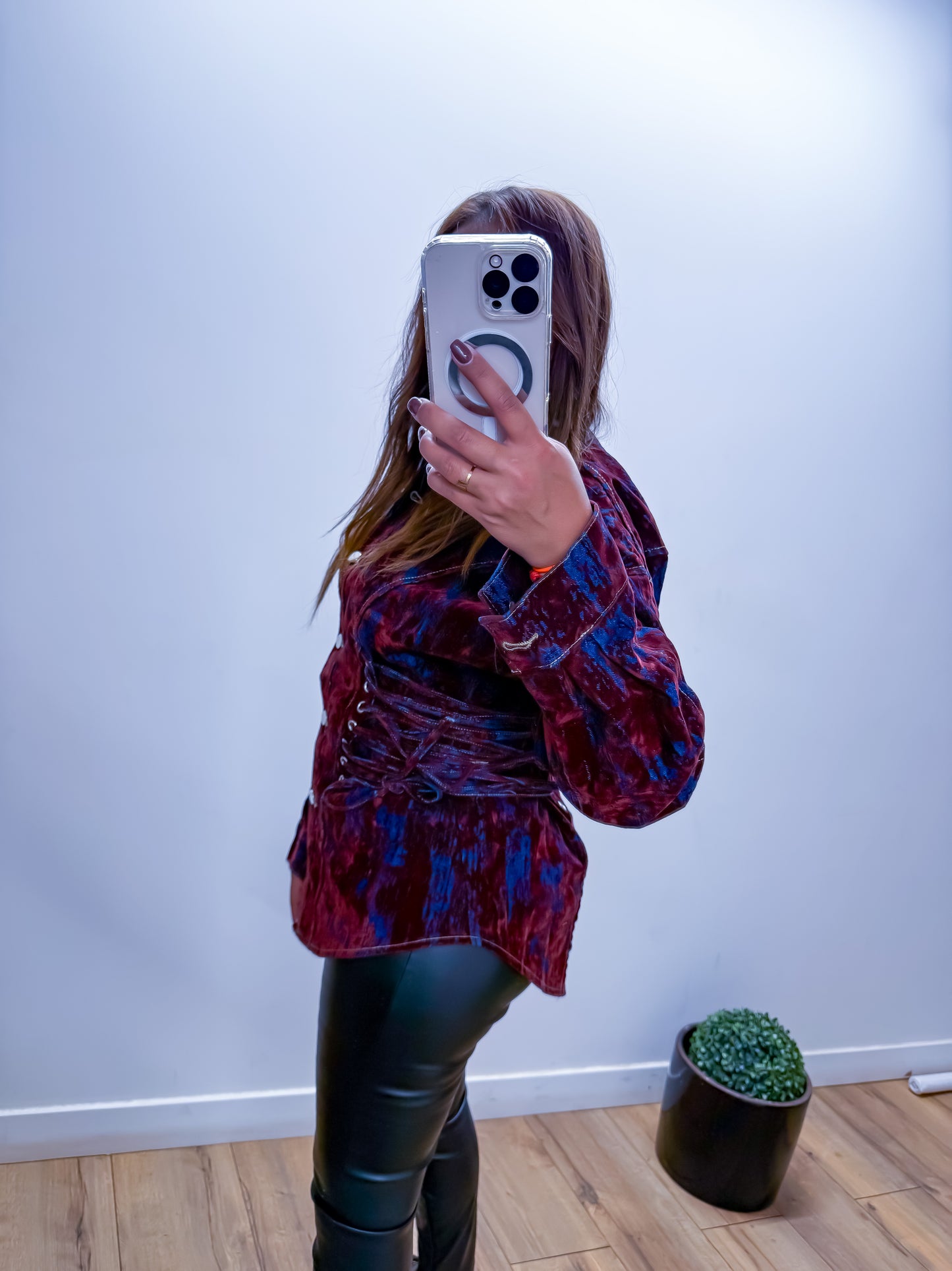 Chemise ballon bordeaux CORSET - exclusivité Mûzâ - édition limitée -