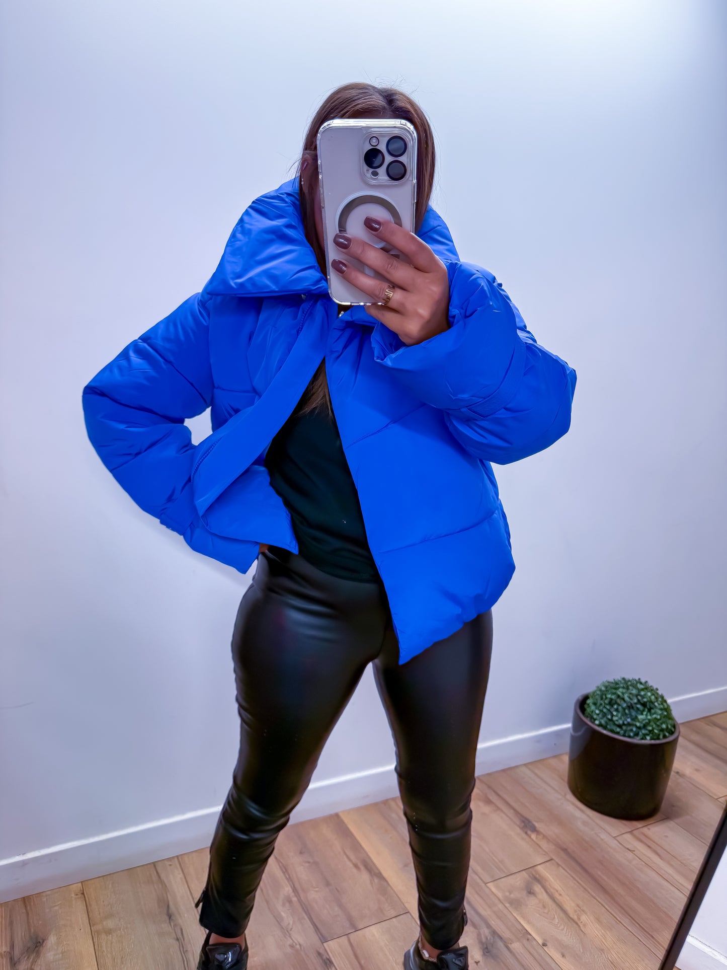 Doudoune Metallic Blue