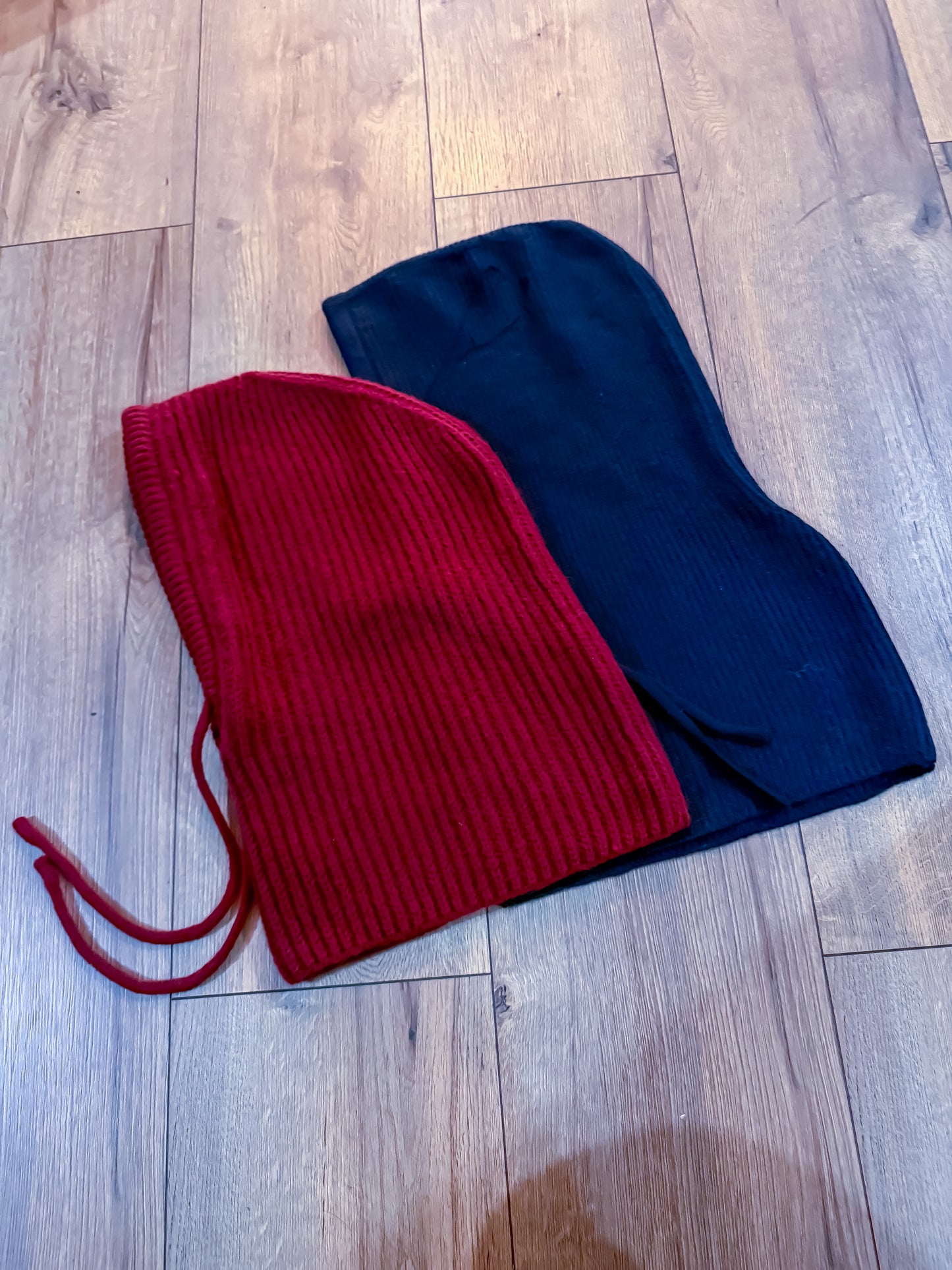 Cagoule à Lacet - Tricot Côtelé