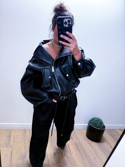 Veste Simili Cuir COVER Loose