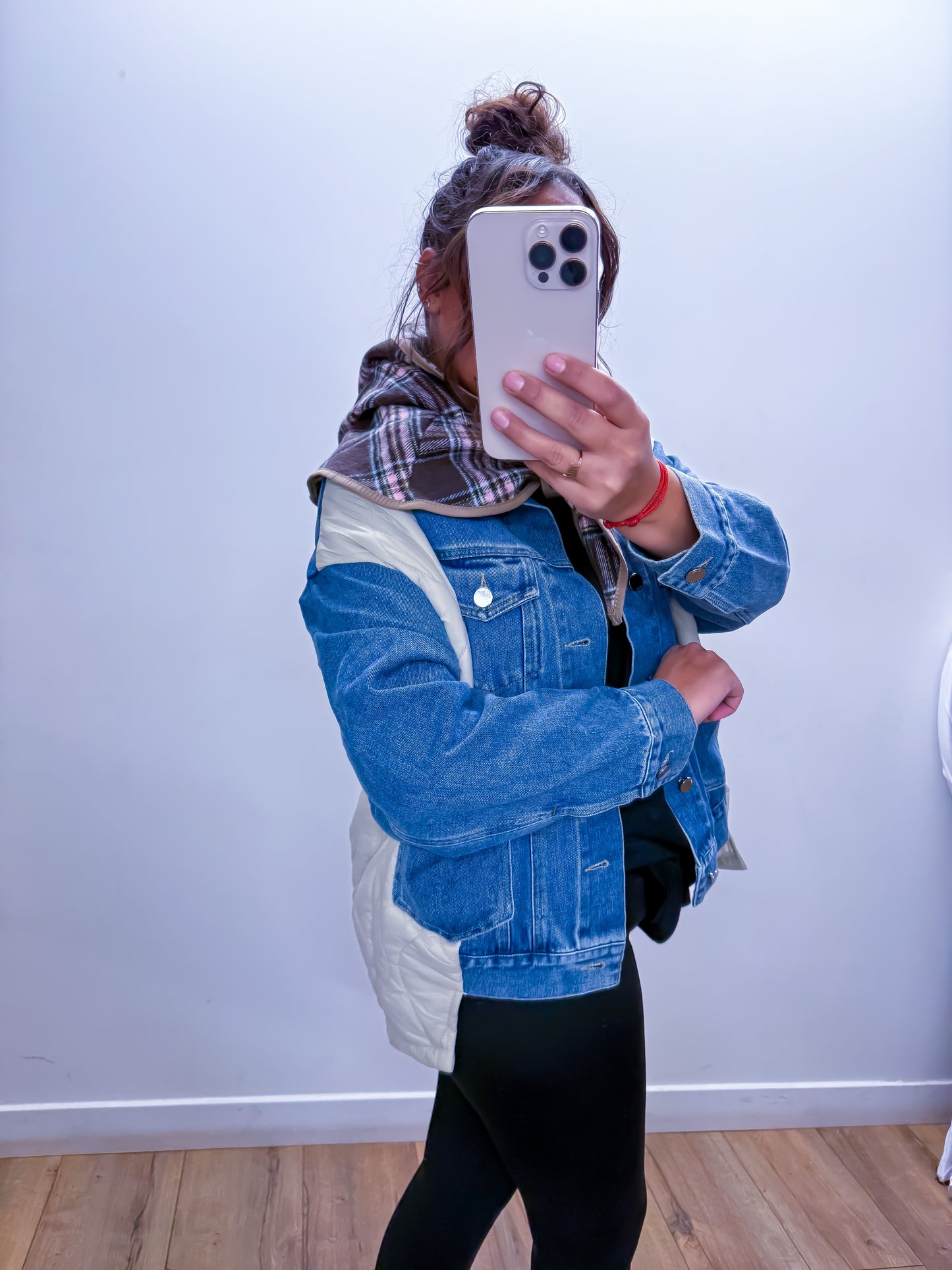 Veste Denim 'Dualité Matelassée' NUDE