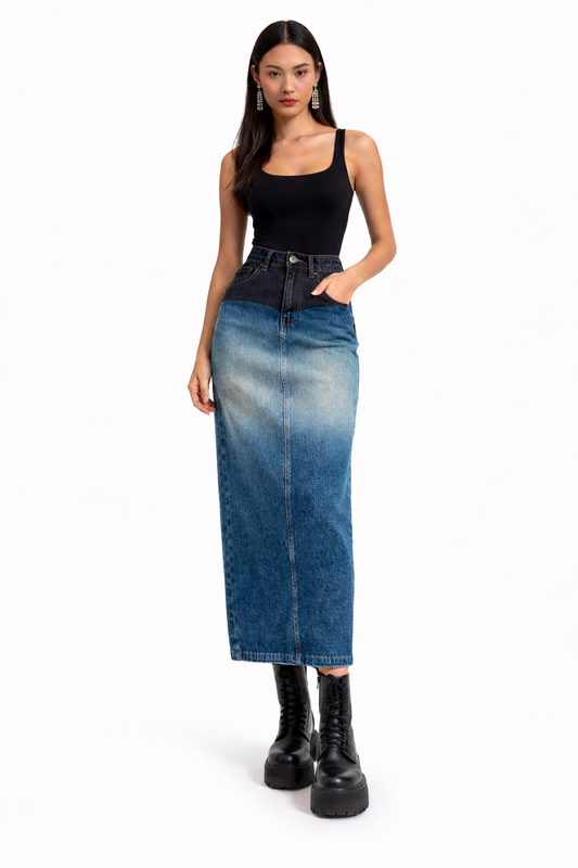 Jupe Denim Duality Bleu - Édition Limitée