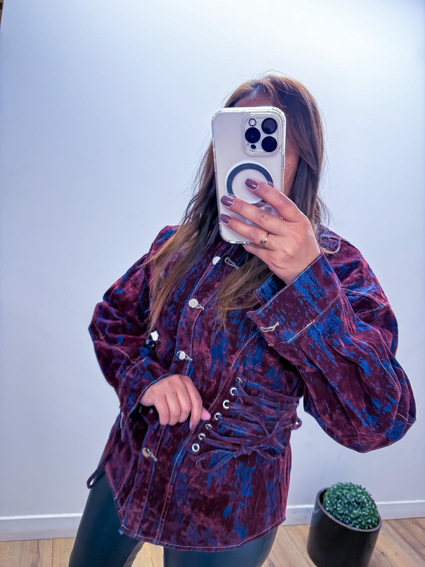 Chemise ballon bordeaux CORSET - exclusivité Mûzâ - édition limitée -