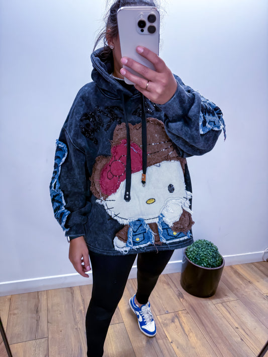 Hoodie Nuage Polaire Kitty