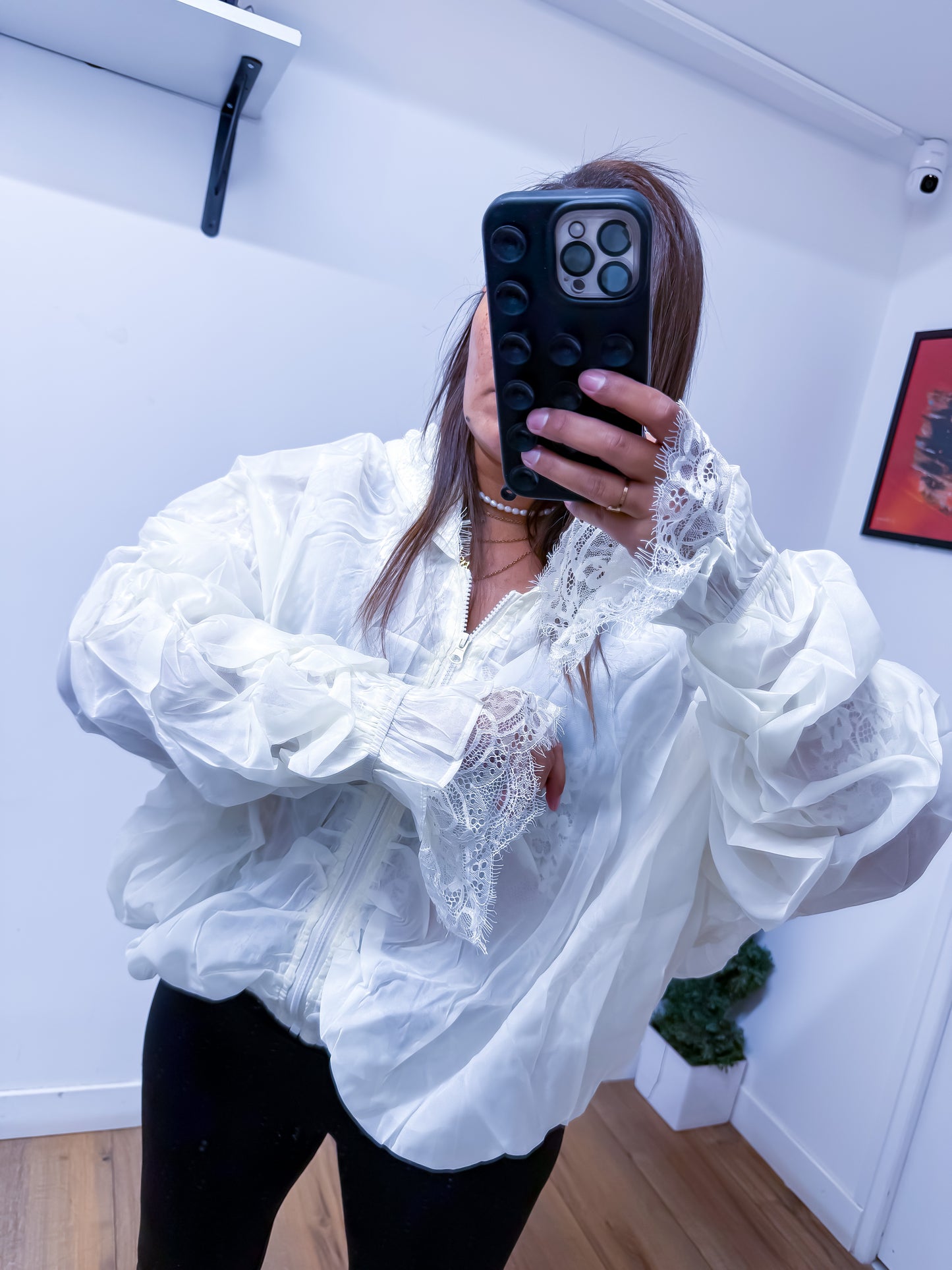 Veste Romantique Blanc Cassé