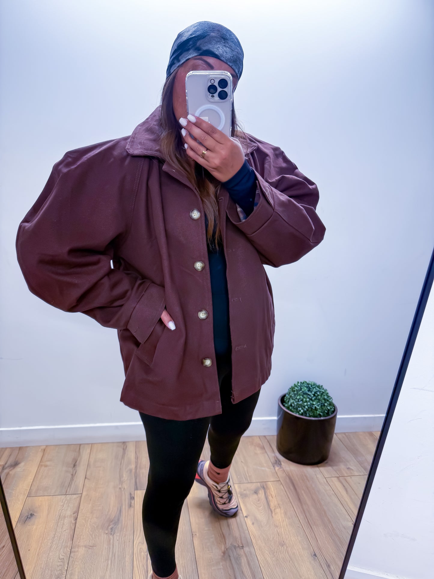 Blouson Ballon Marron Chocolat -