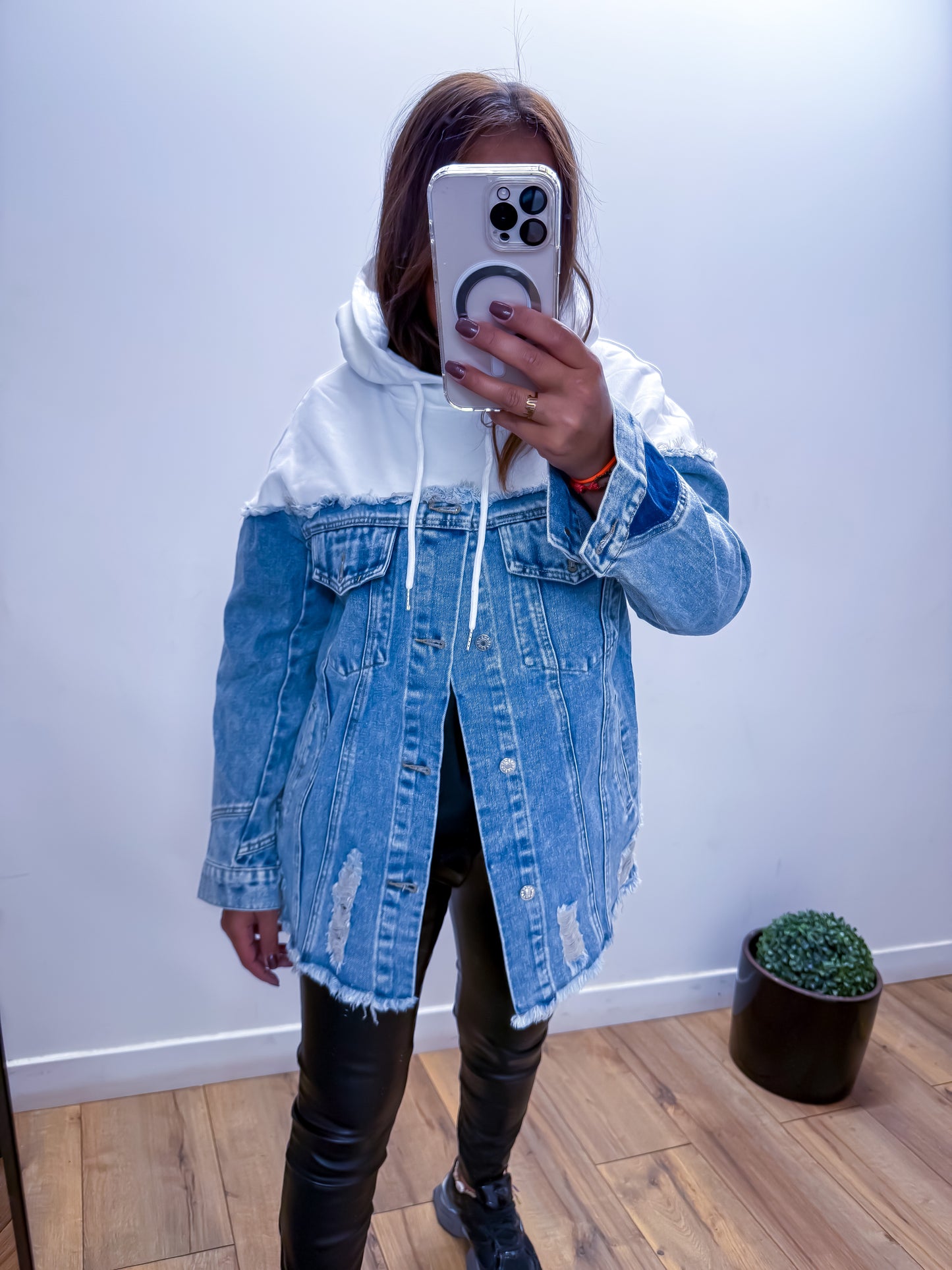 Sweat jean brut BLANC - exclusivité Mûzâ - édition limitée