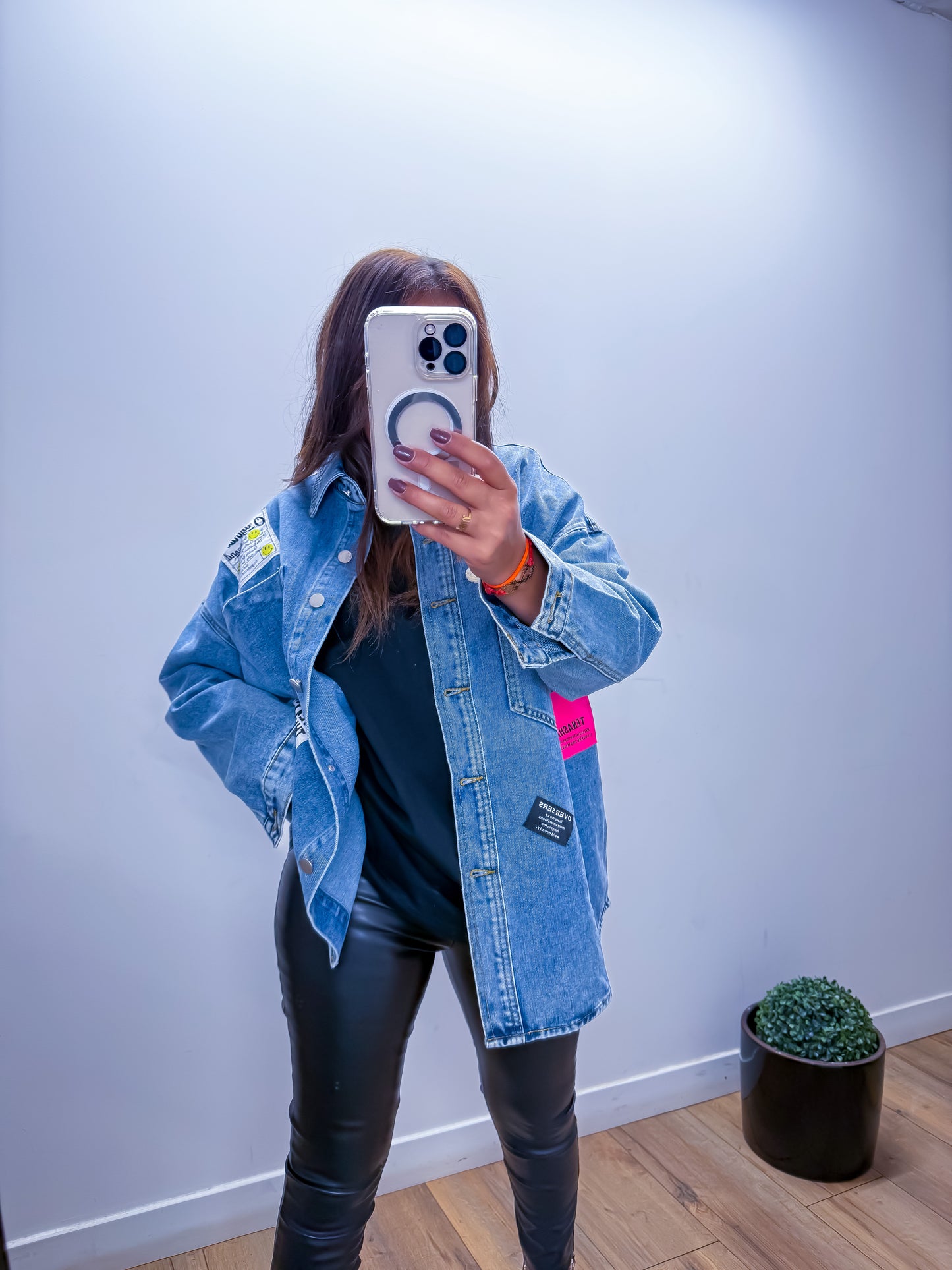 Chemise oversize patchwork FLUO - exclusivité Mûzâ