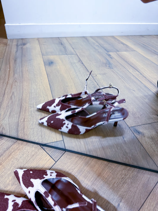 Escarpins Motif Vache Collection Mûzâ