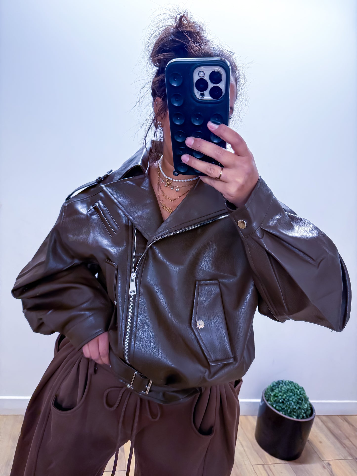 Veste Simili Cuir COVER Loose