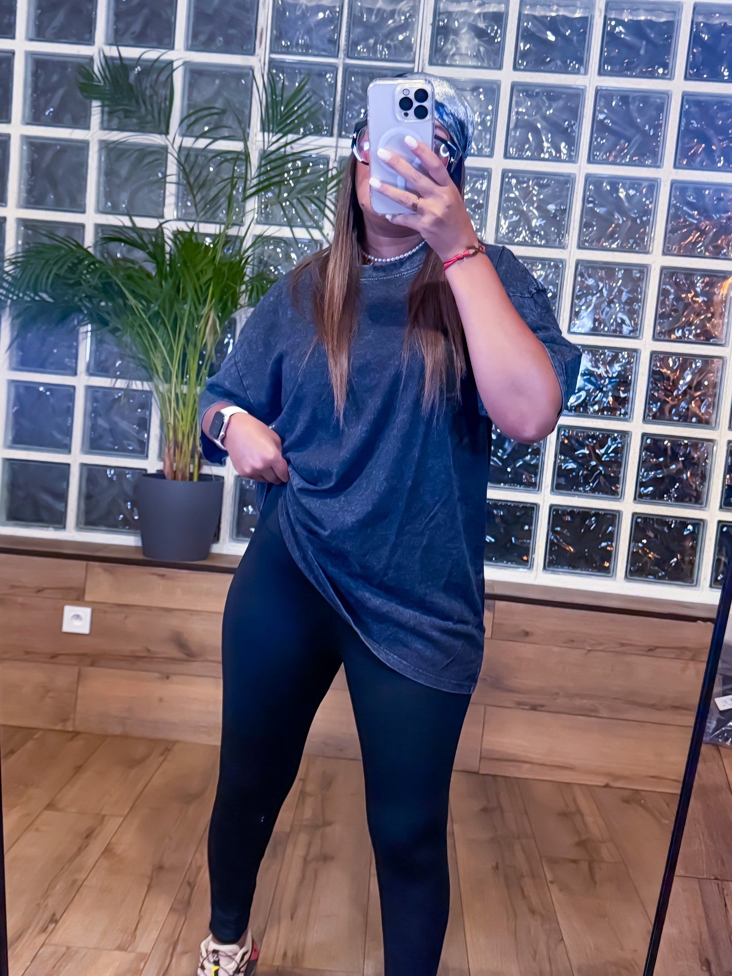 Tee-shirt oversize LOOSE gris chiné