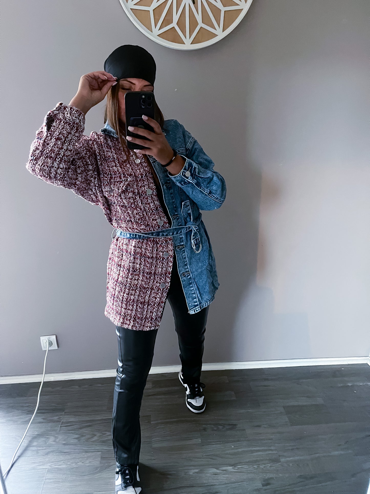 Veste bi matière CLARA