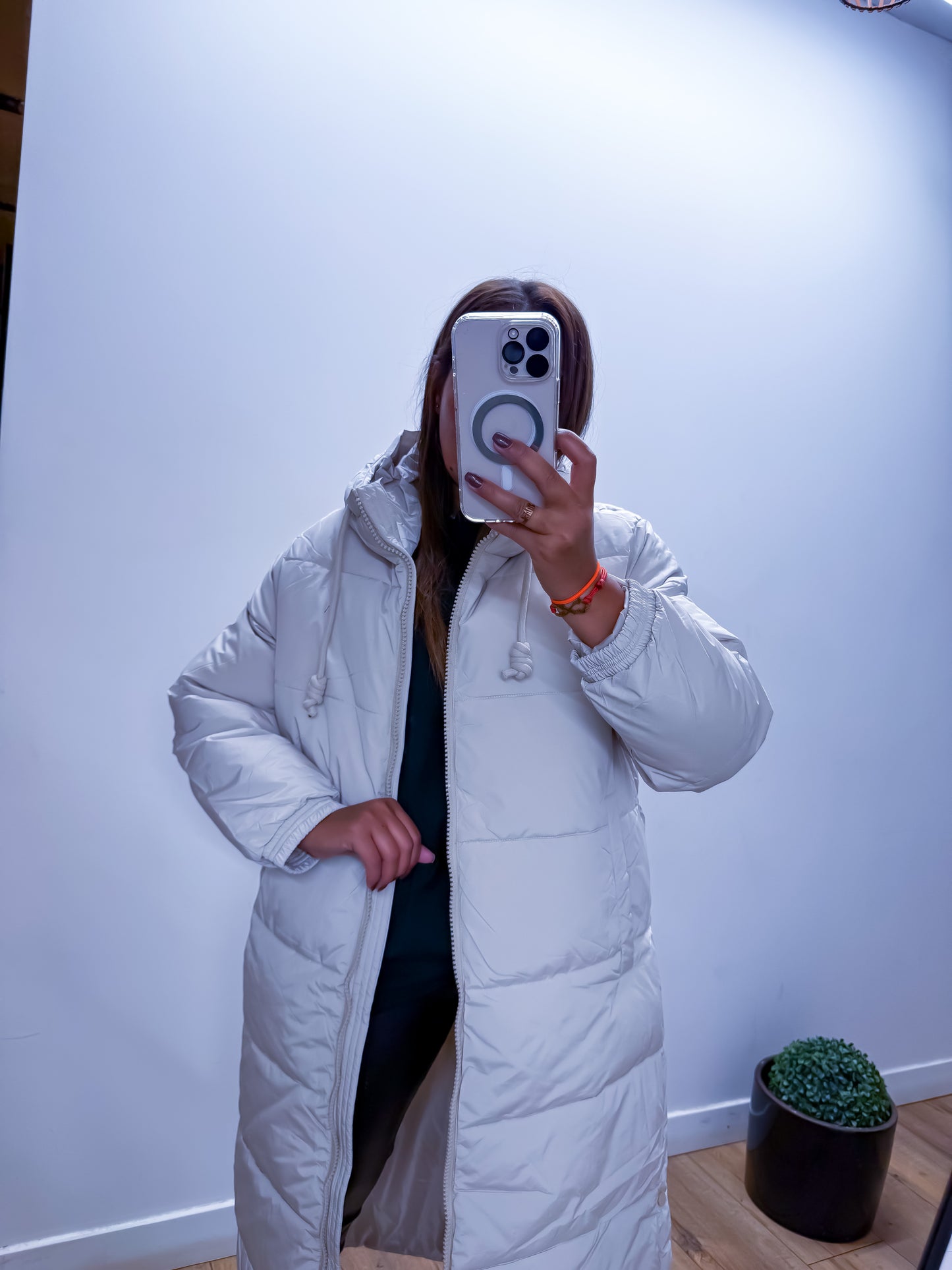 Puffer Beige Ultra Long