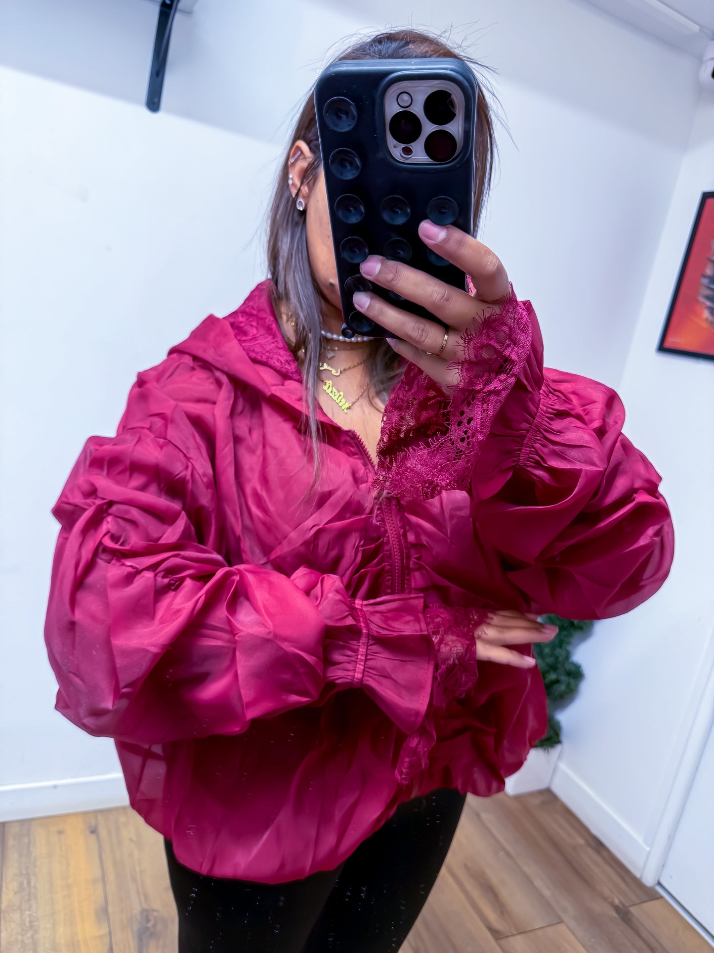 Veste Romantique Bordeaux