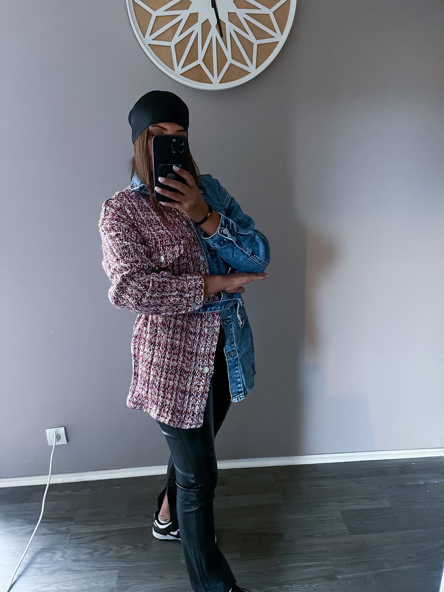 Veste bi matière CLARA