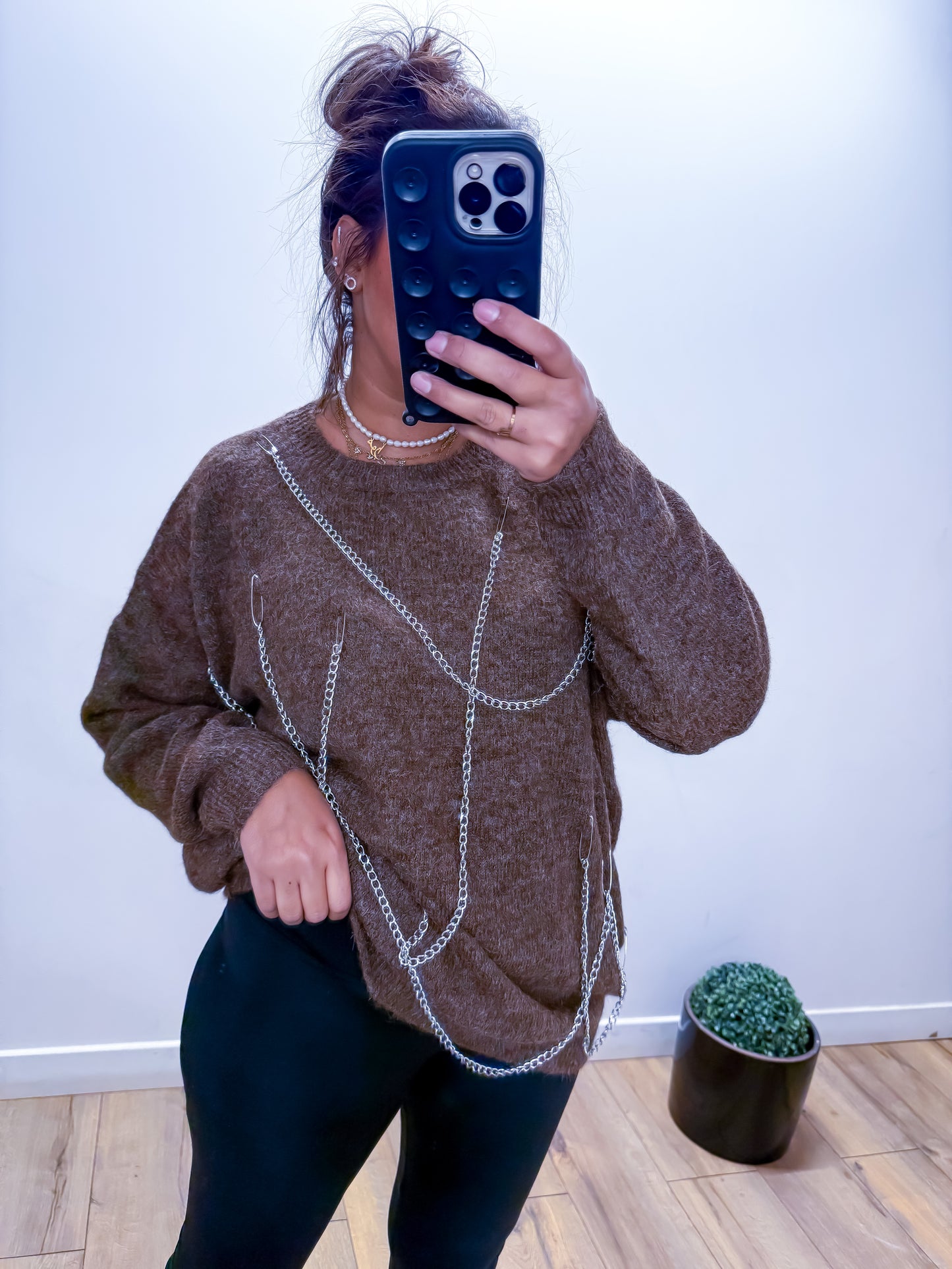 Pull Oversize Chaînes