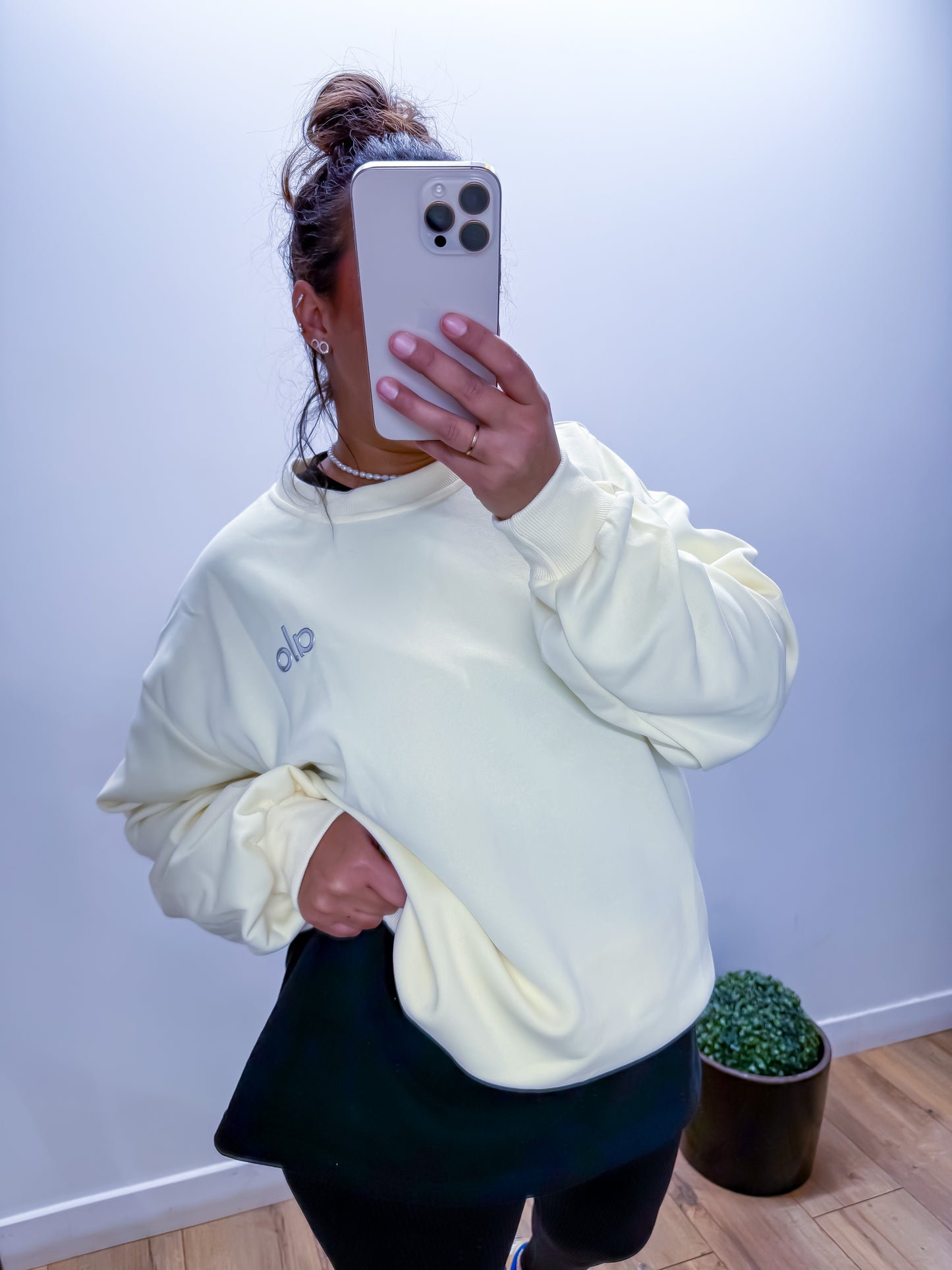 Pull LOOSE ALO Jaune Pâle