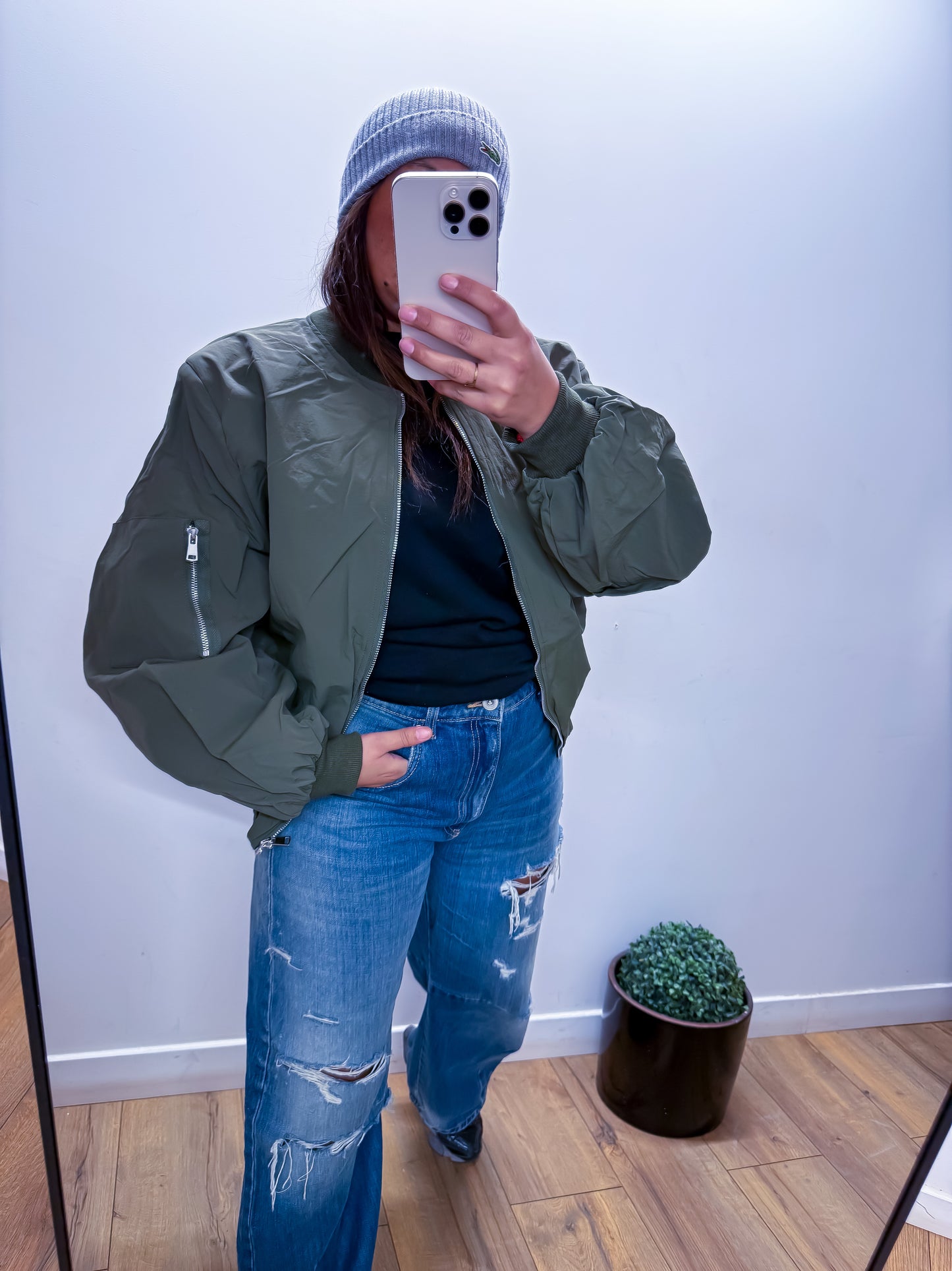 Bomber Odyssée - Kaki Oversized