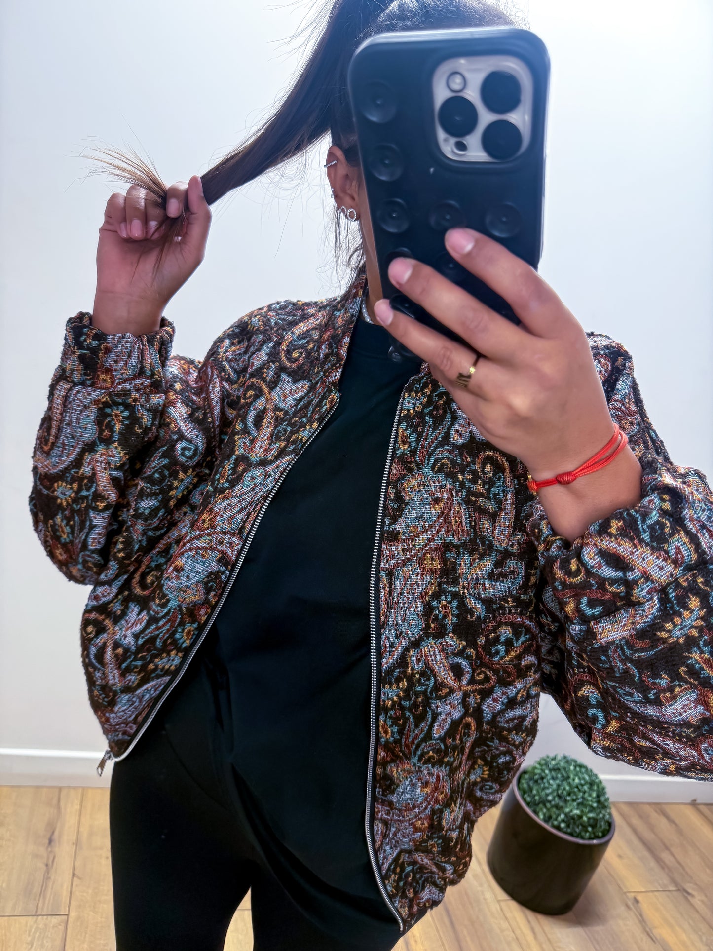 Bombers imprimé cachemire multicolore