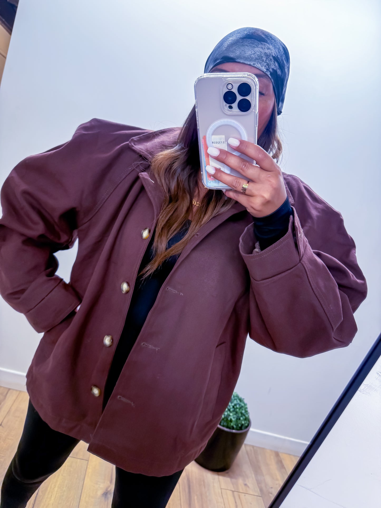 Blouson Ballon Marron Chocolat -