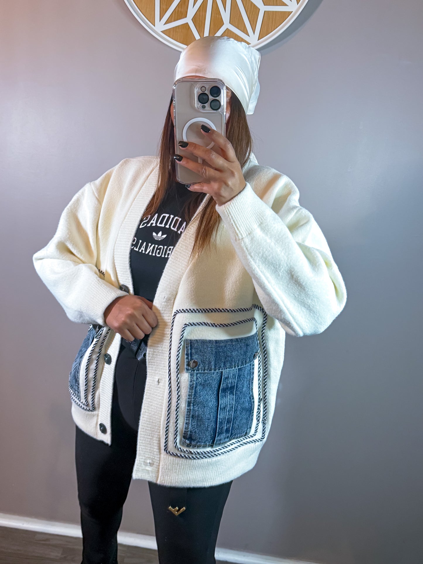 Gilet CHAFIA blanc cassée