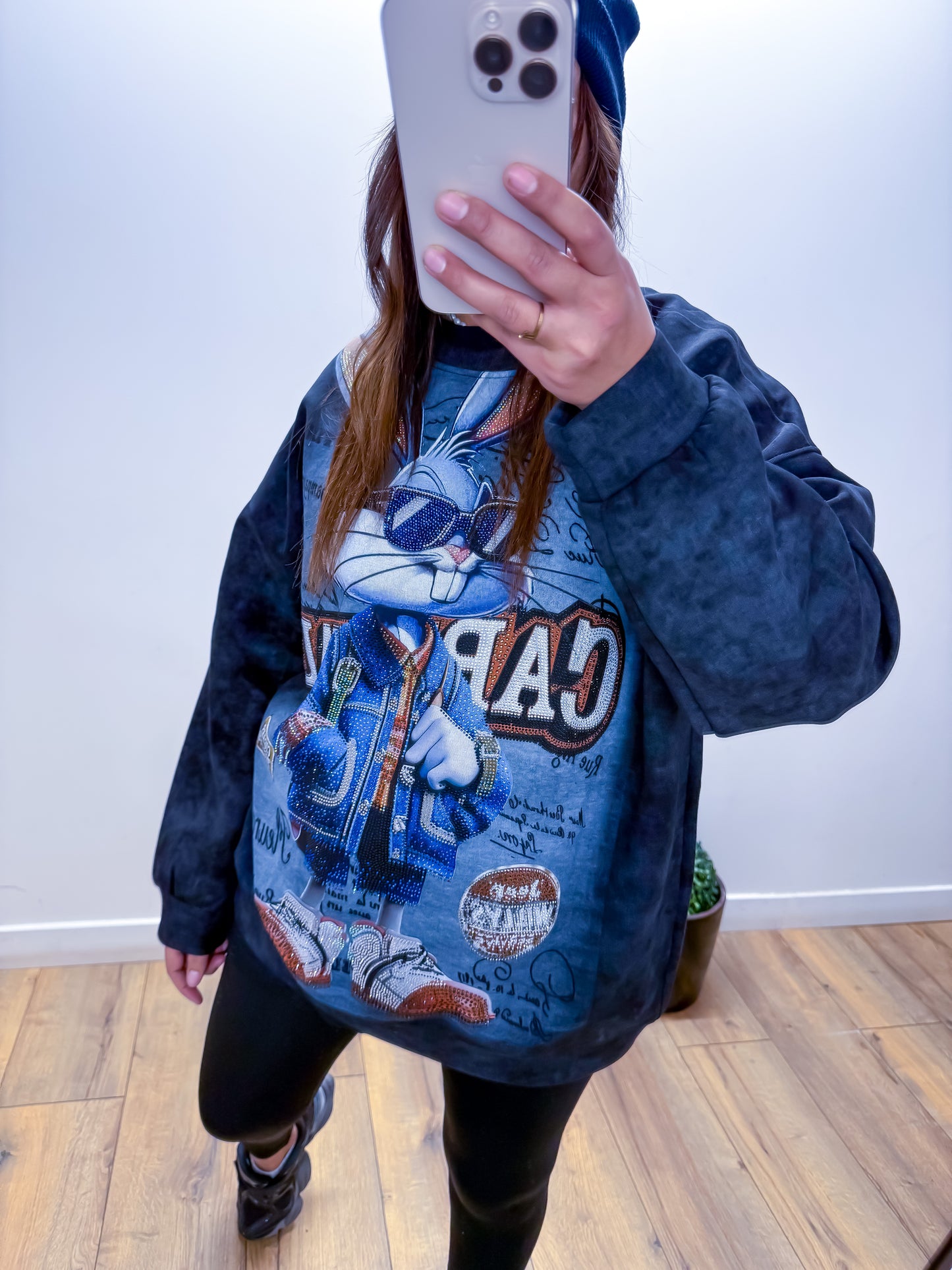 Hoodie Void Cocoon - Noir