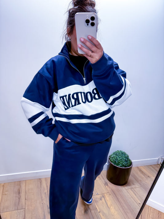 Ensemble Sportswear BOURN - Sweat Zippé et Pantalon