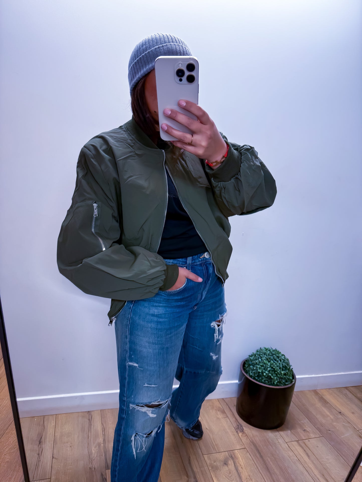 Bomber Odyssée - Kaki Oversized