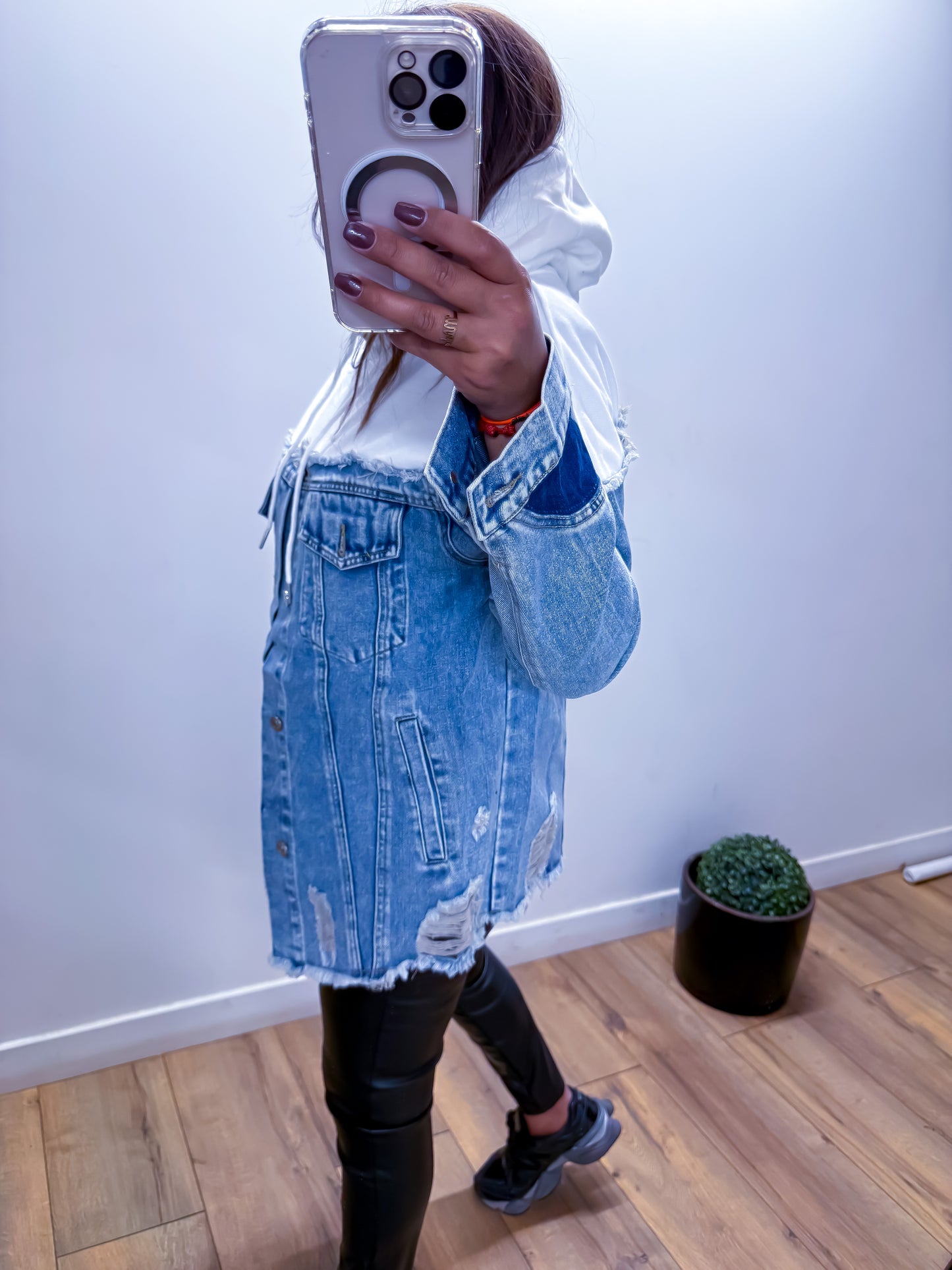 Sweat jean brut BLANC - exclusivité Mûzâ - édition limitée