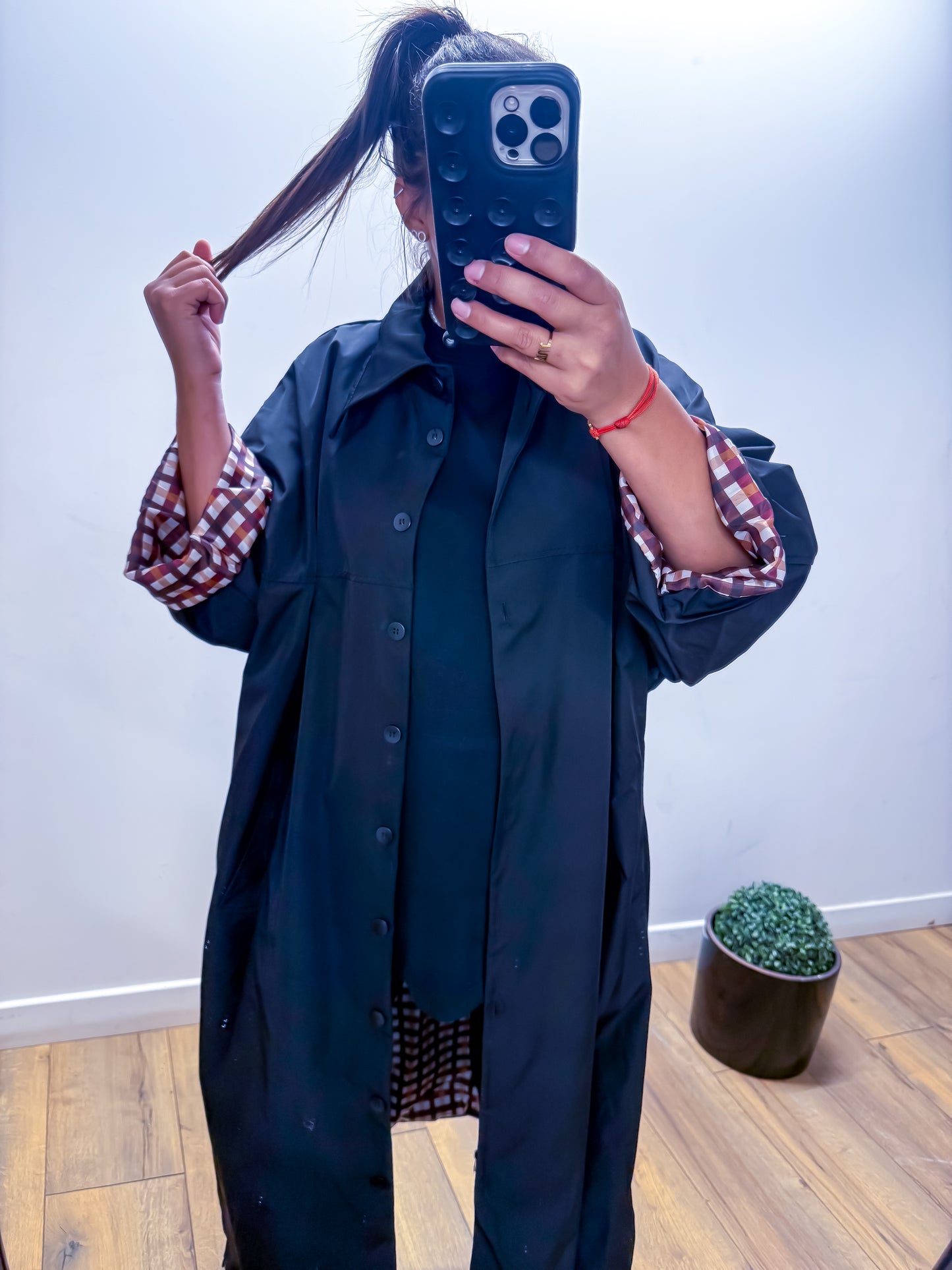 Trench imperméable doublure carreaux