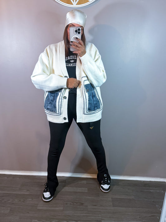 Gilet CHAFIA blanc cassée