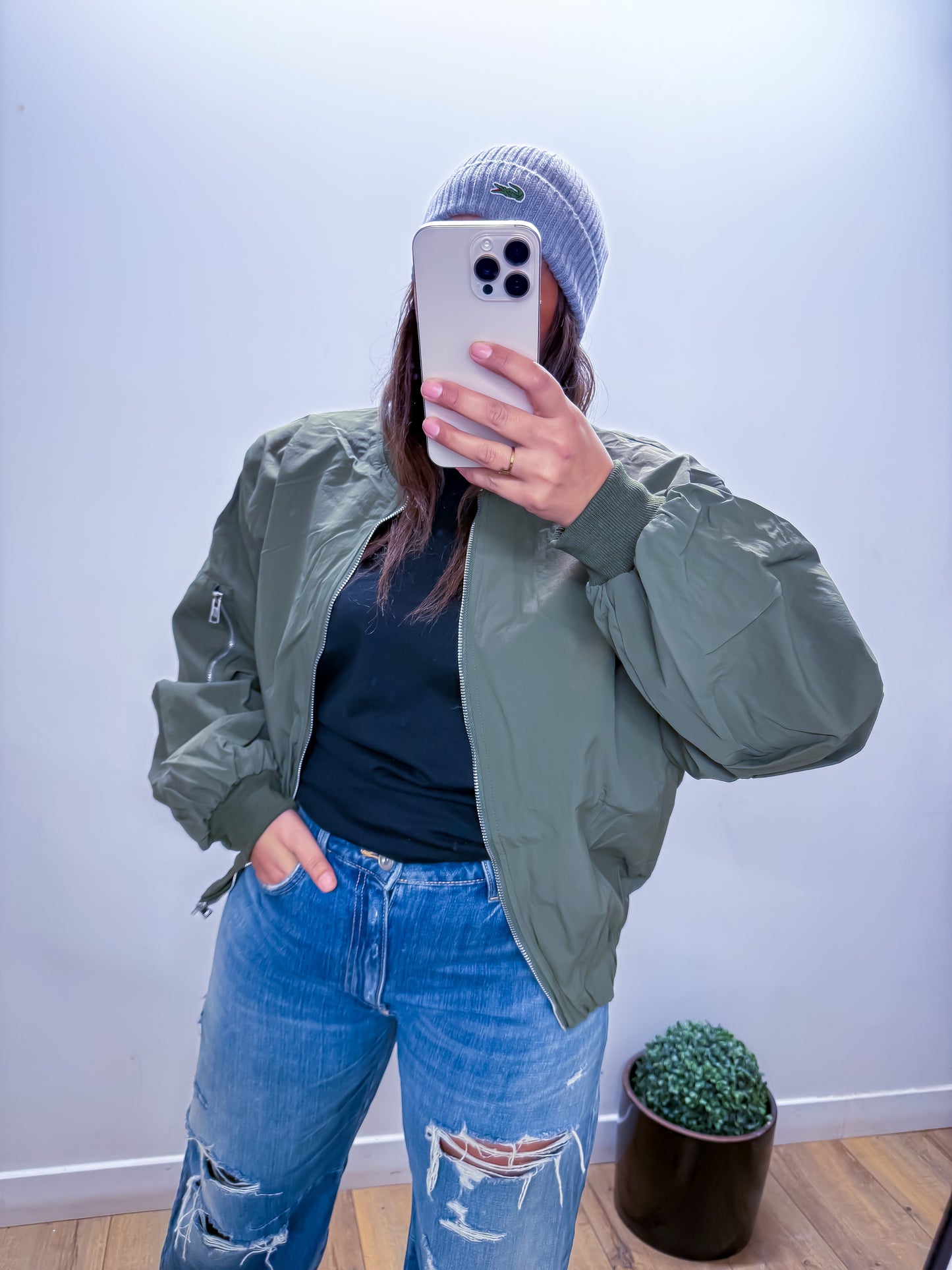 Bomber Odyssée - Kaki Oversized