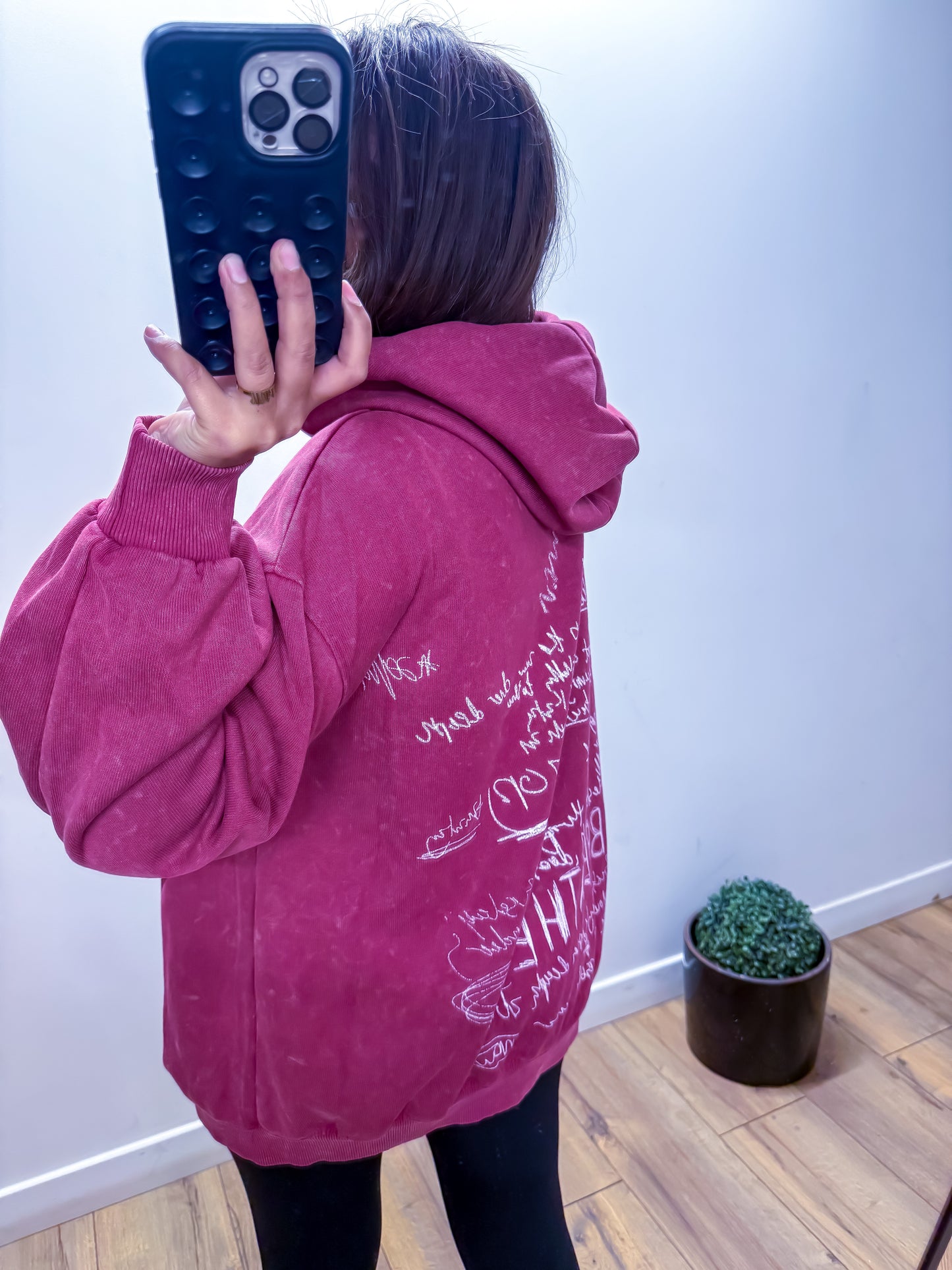 Sweat à Capuche Tag Bordeaux