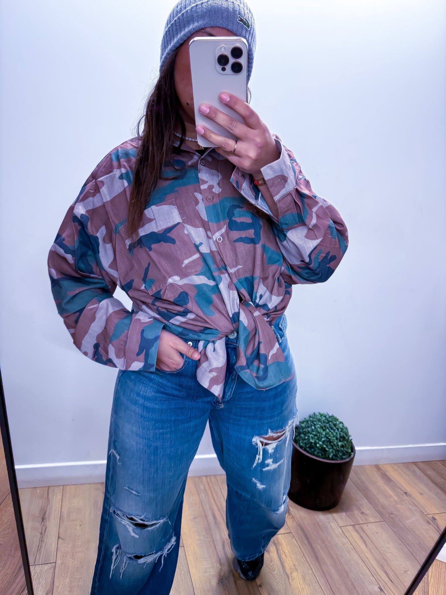 Chemise Mirage - Camouflage Lin Oversized