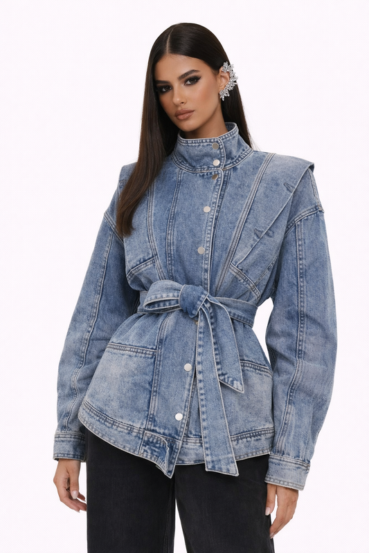 Veste jean Armure Bleue