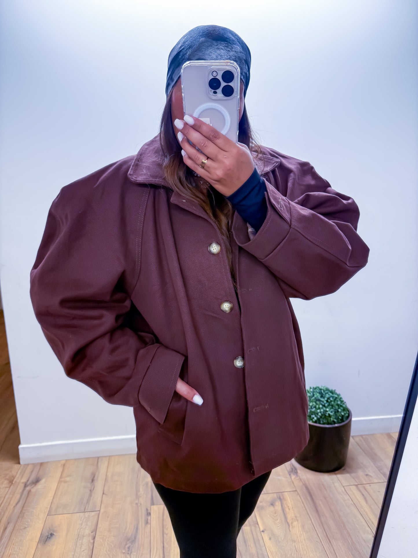 Blouson Ballon Marron Chocolat -