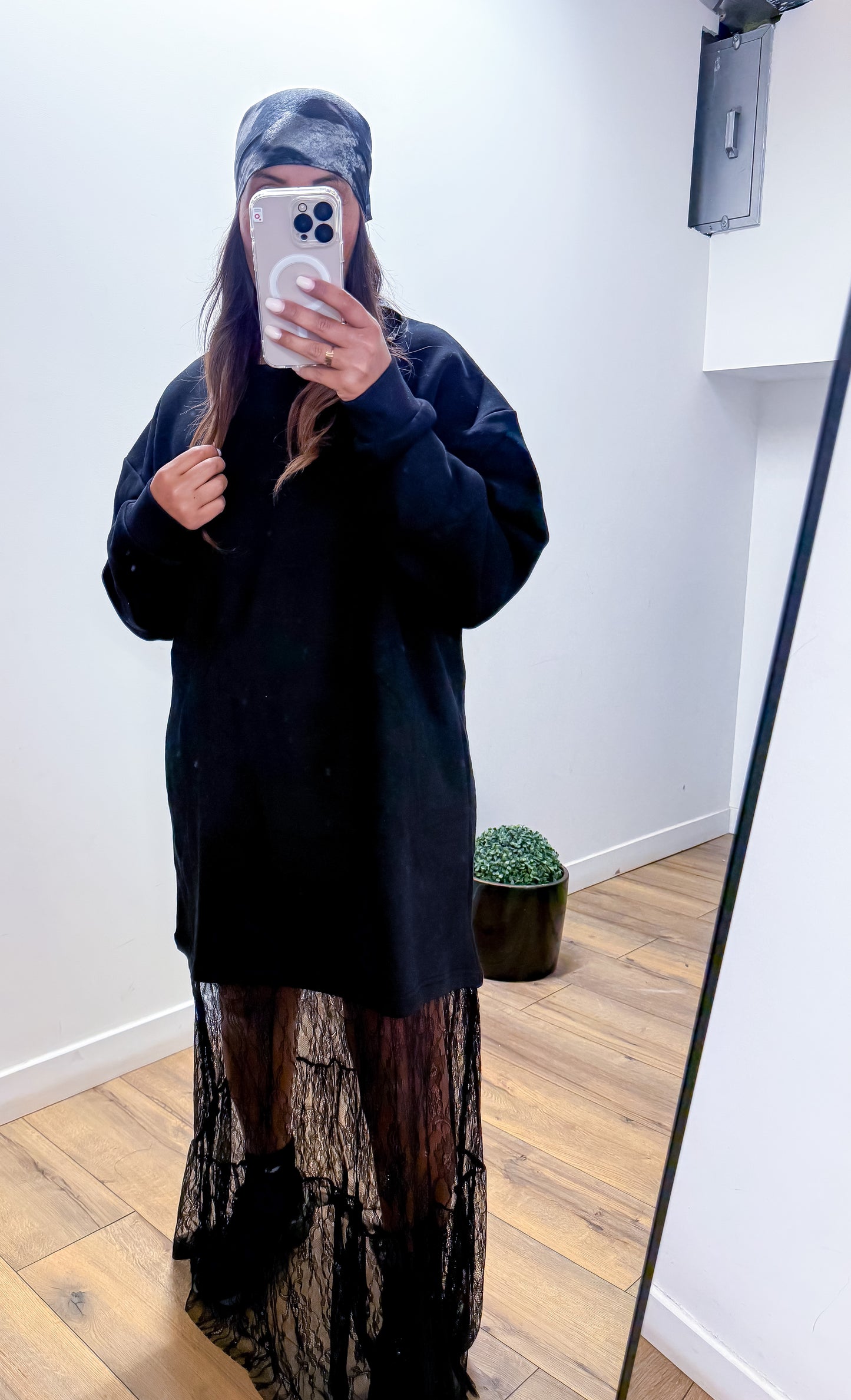 Robe pull DENTELLA NOIR - Mûzâ paris