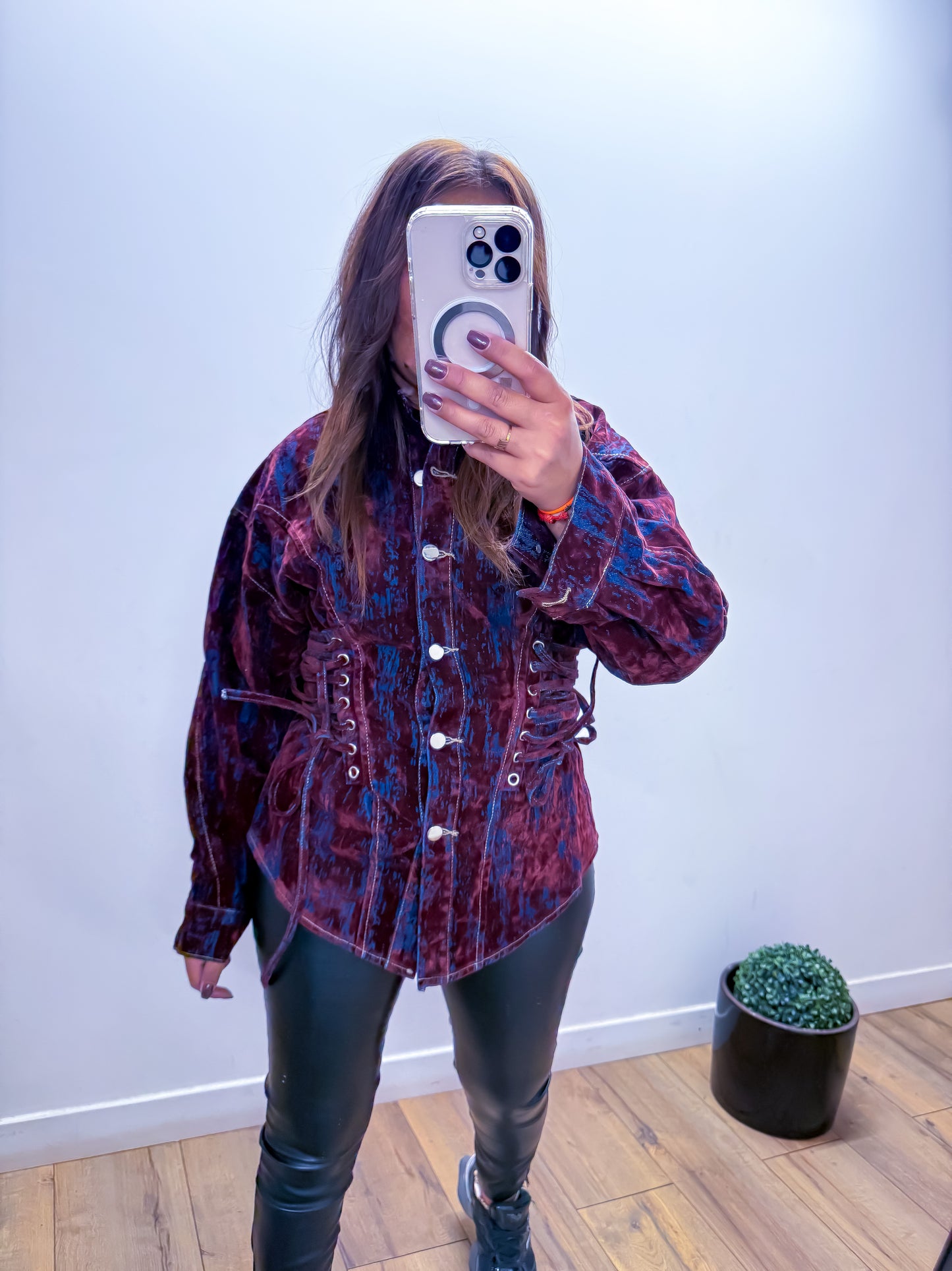 Chemise ballon bordeaux CORSET - exclusivité Mûzâ - édition limitée -