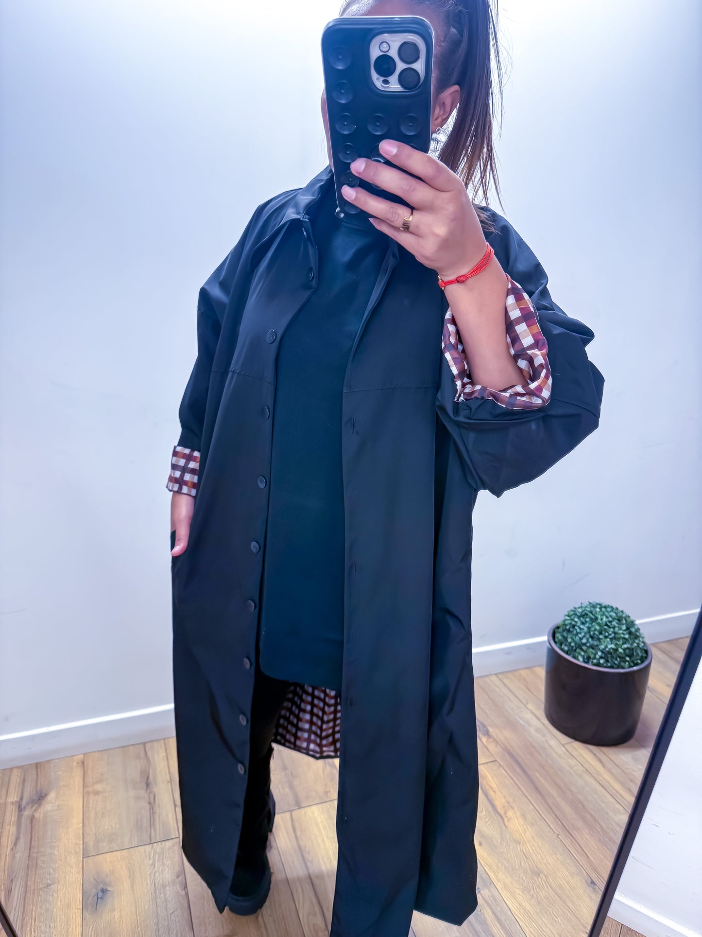 Trench imperméable doublure carreaux