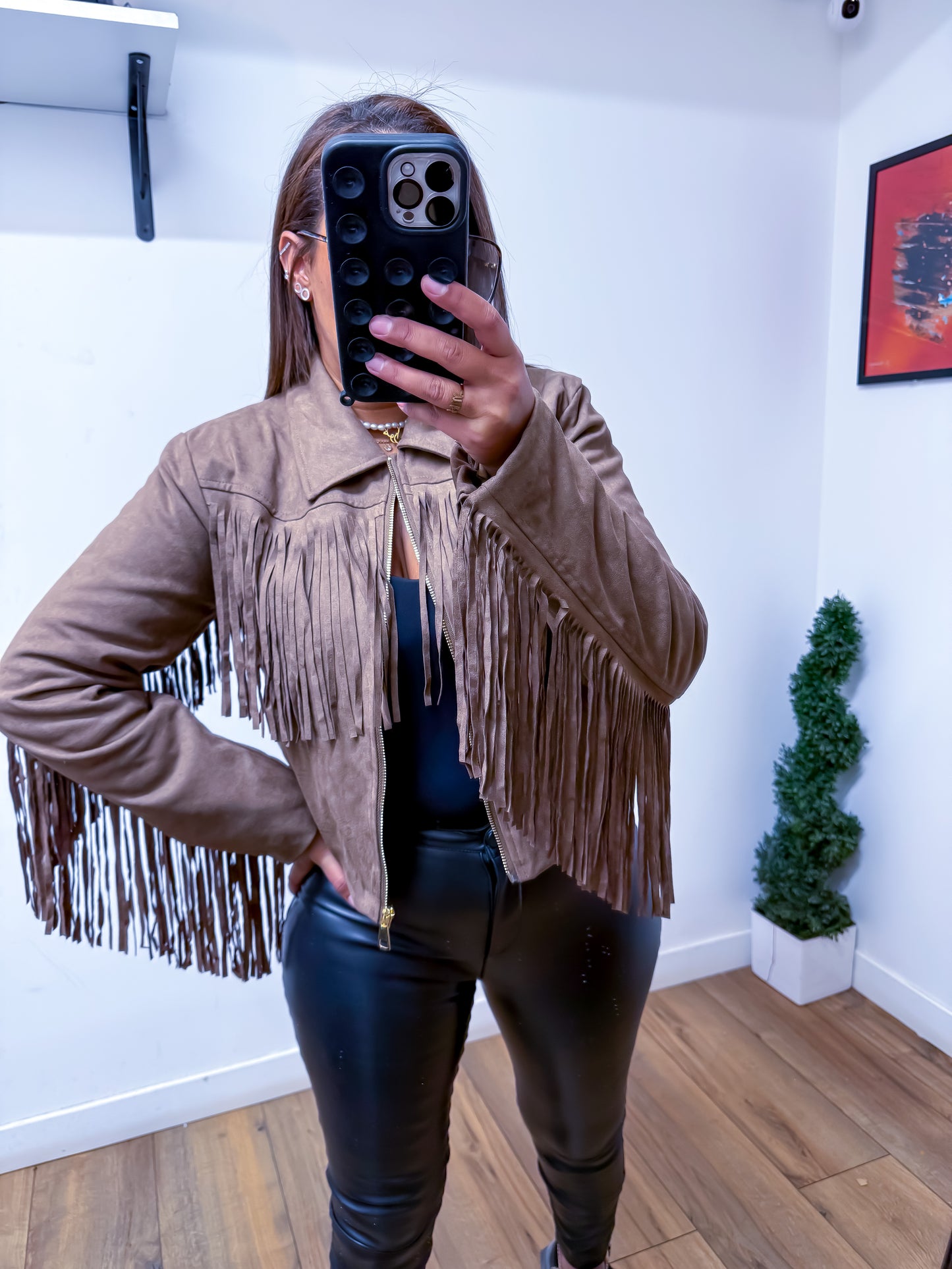 Perfecto Frange Taupe